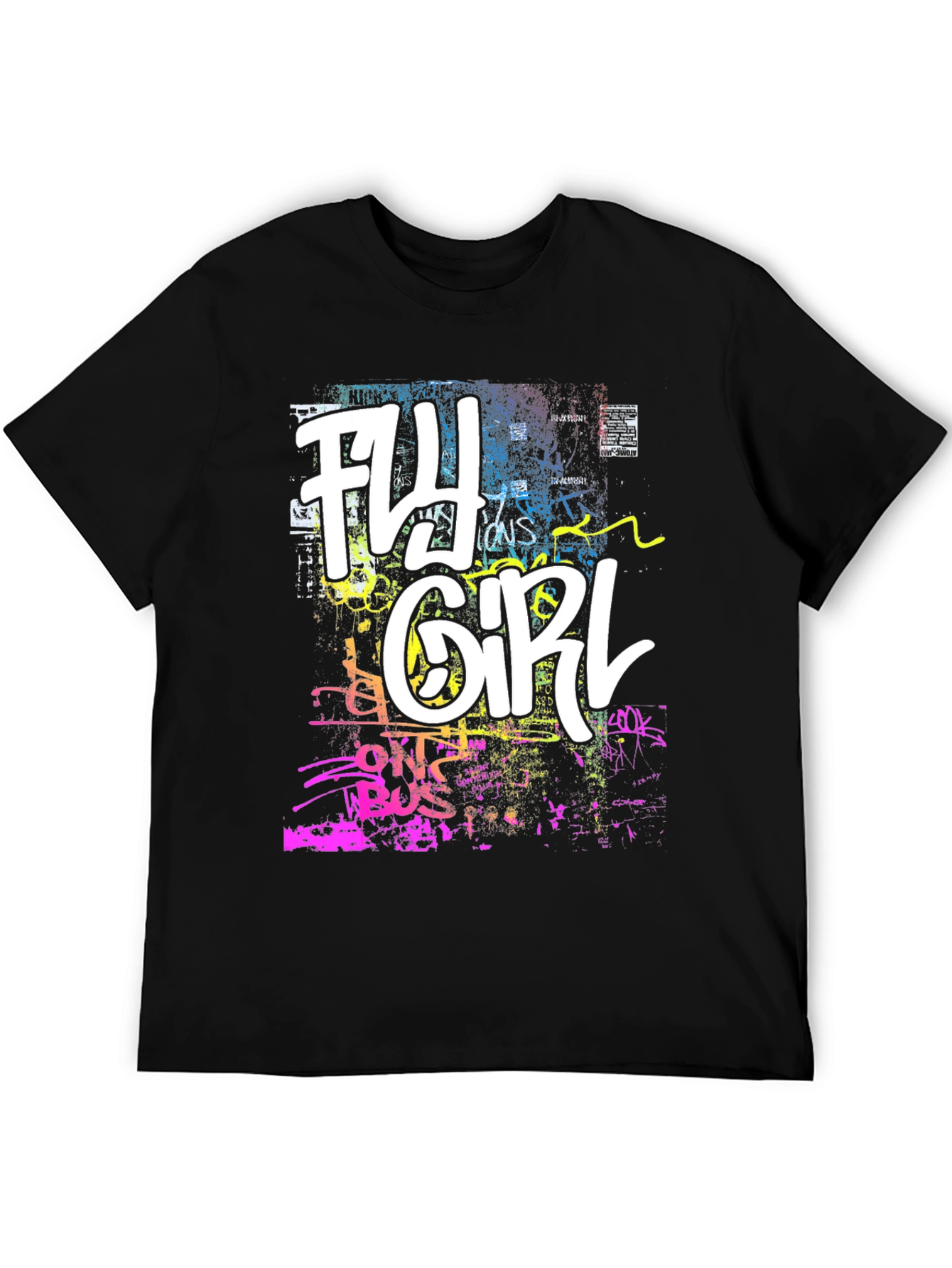 Fly Girl Graphic Tee - Urban Graffiti Style