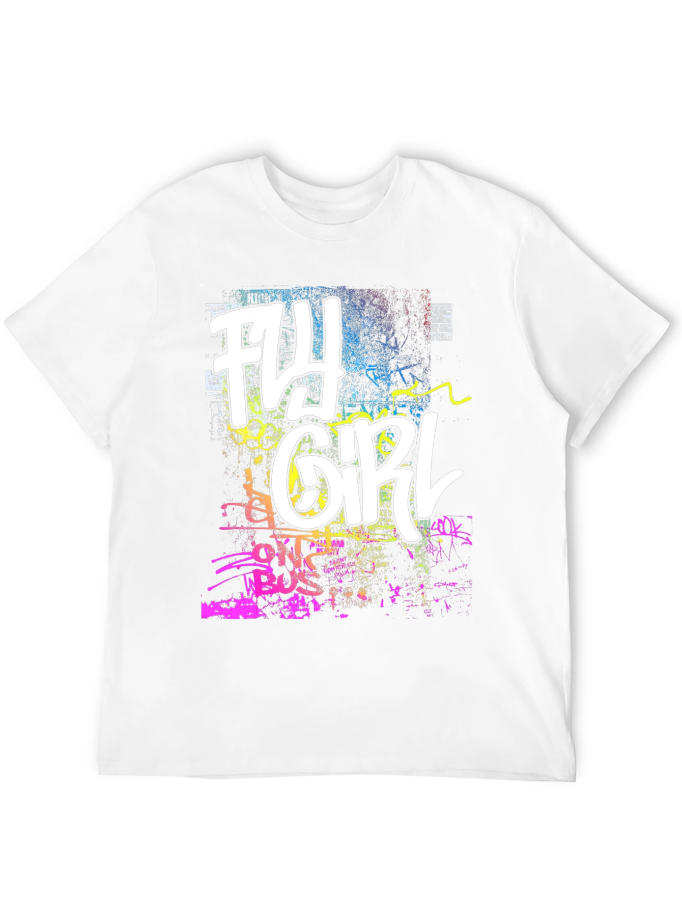 Fly Girl Graphic Tee - Urban Graffiti Style