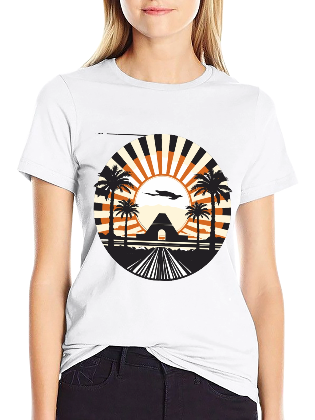 Sunset Palms Graphic Tee