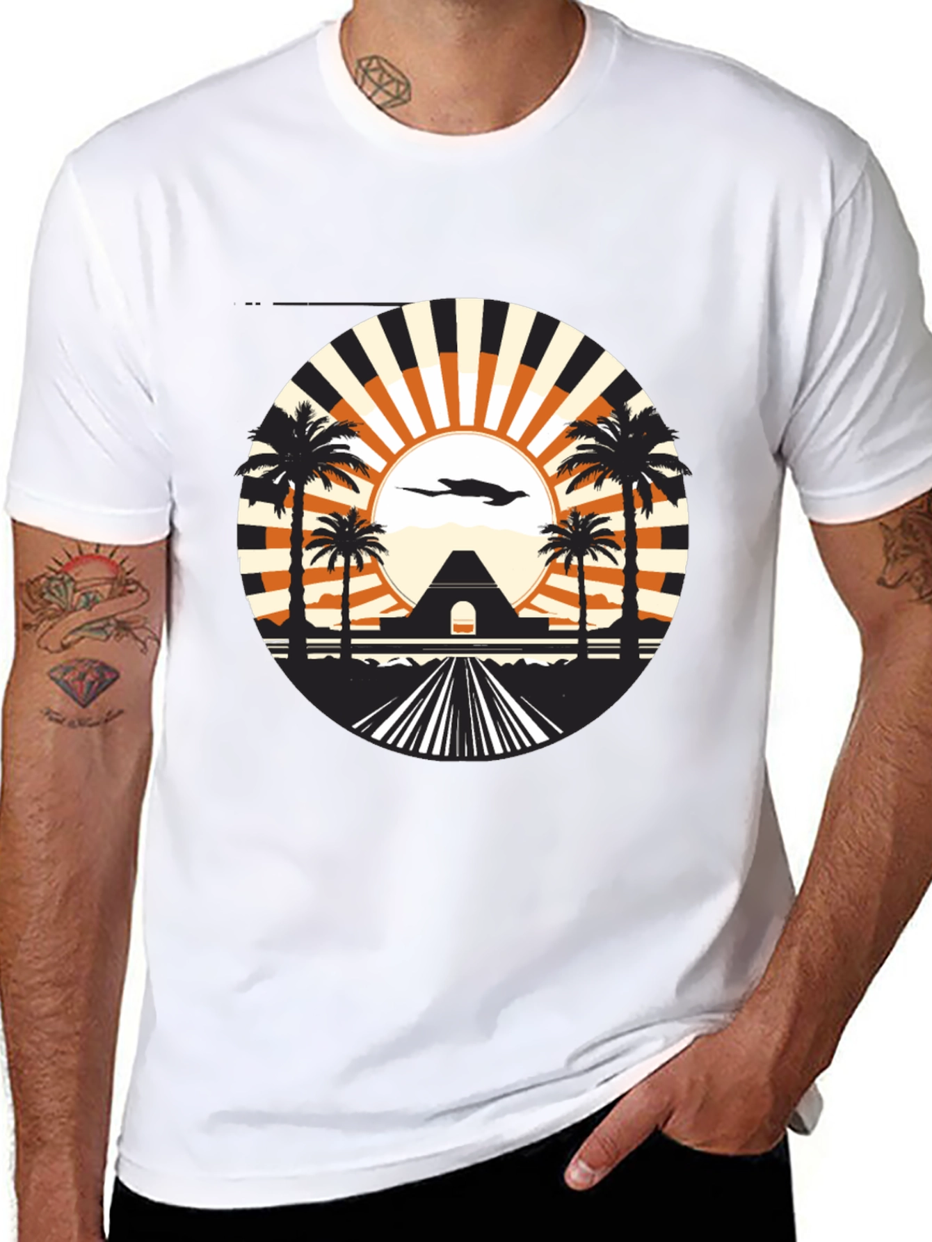 Sunset Palms Graphic Tee