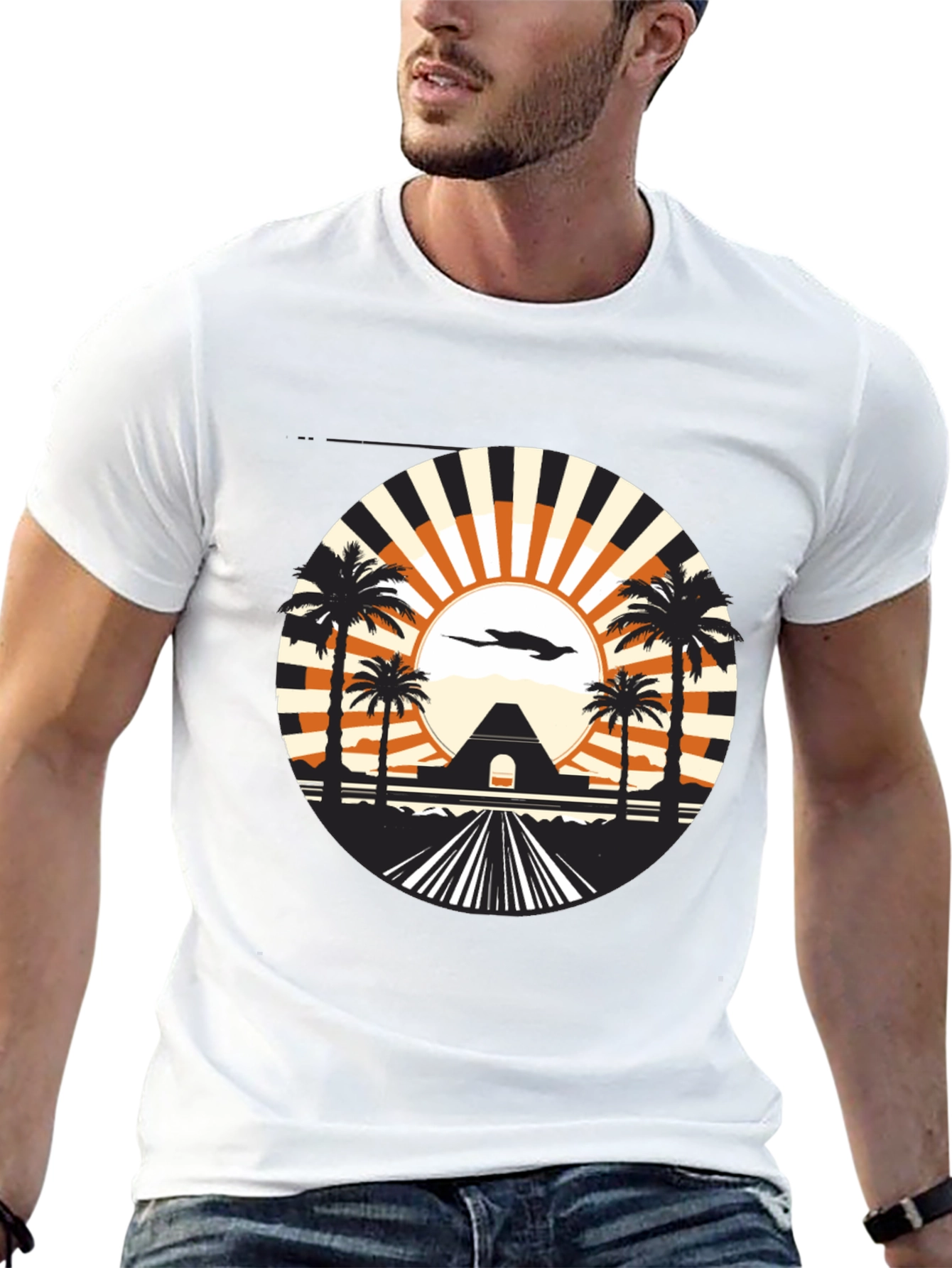 Sunset Palms Graphic Tee
