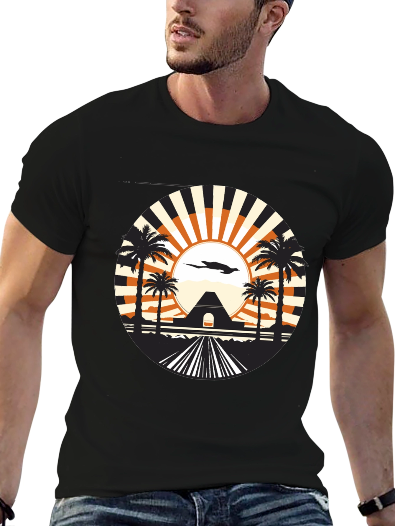 Sunset Palms Graphic Tee