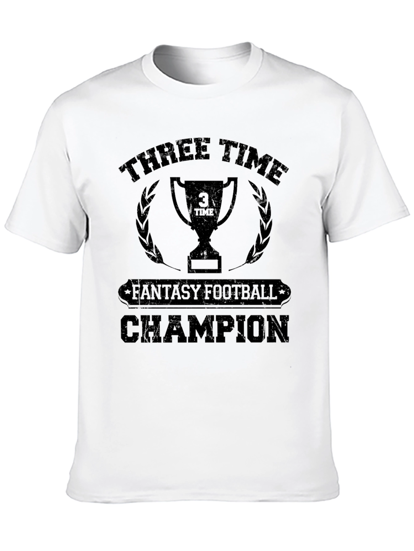 Three-Time Fantasy Football Champion T-Shirt