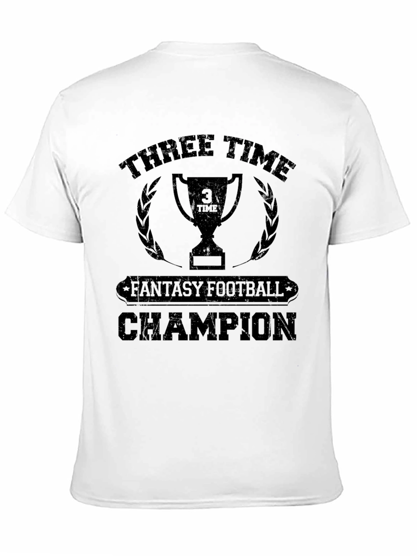 Three-Time Fantasy Football Champion T-Shirt