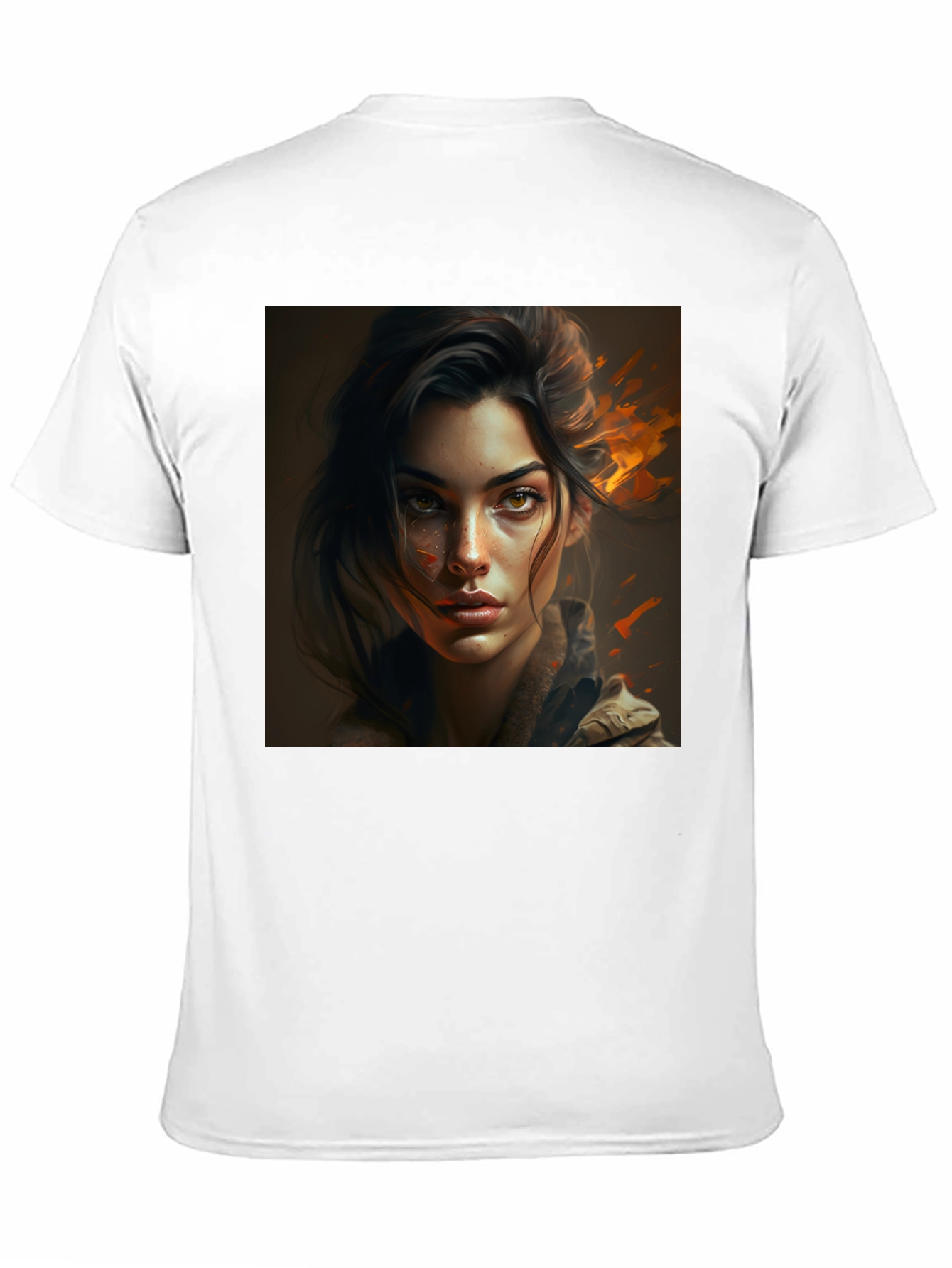 Graphic Tee - Woman Portrait Black T-Shirt