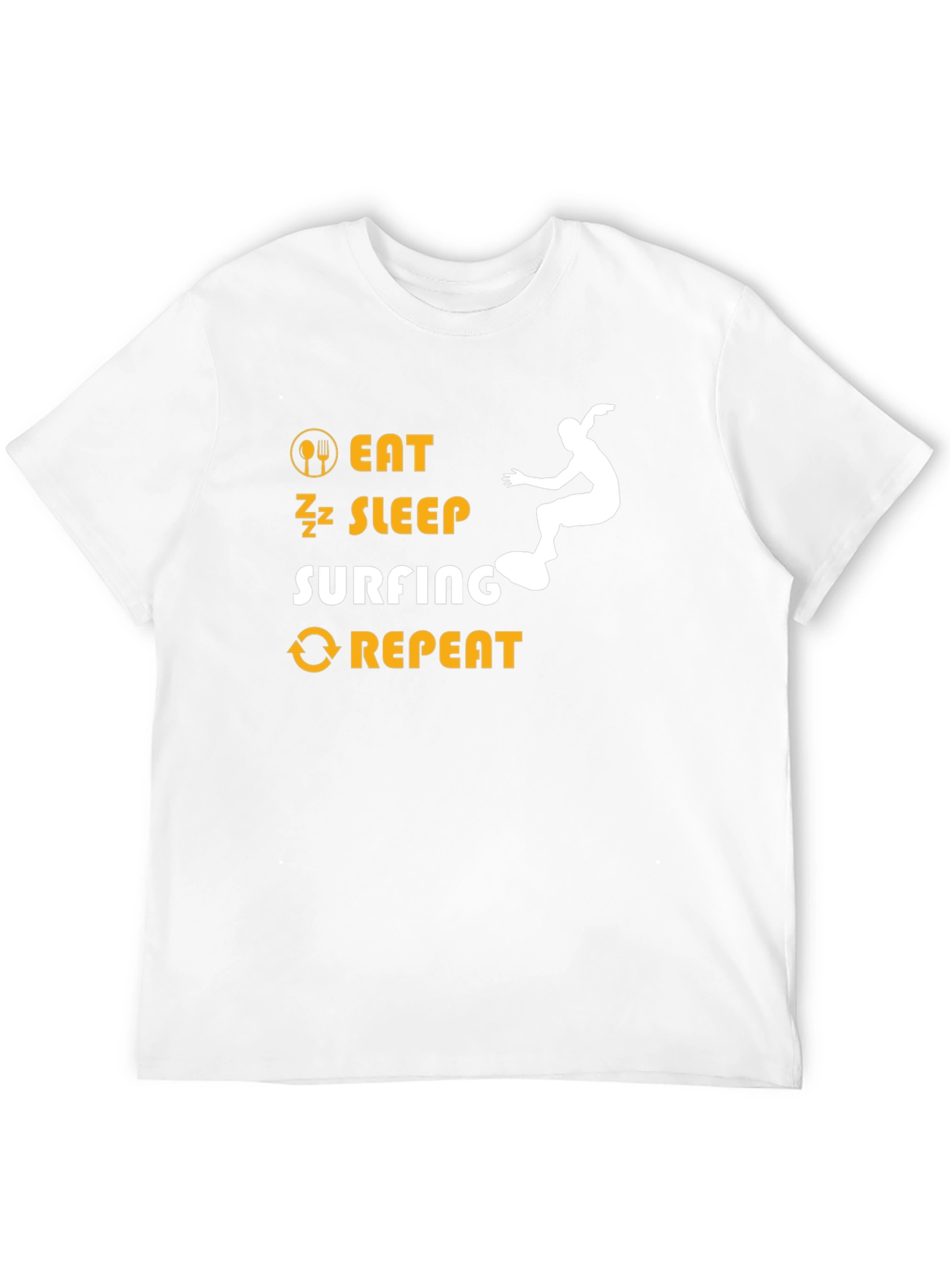 Eat Sleep Surfing Repeat Graphic Tee