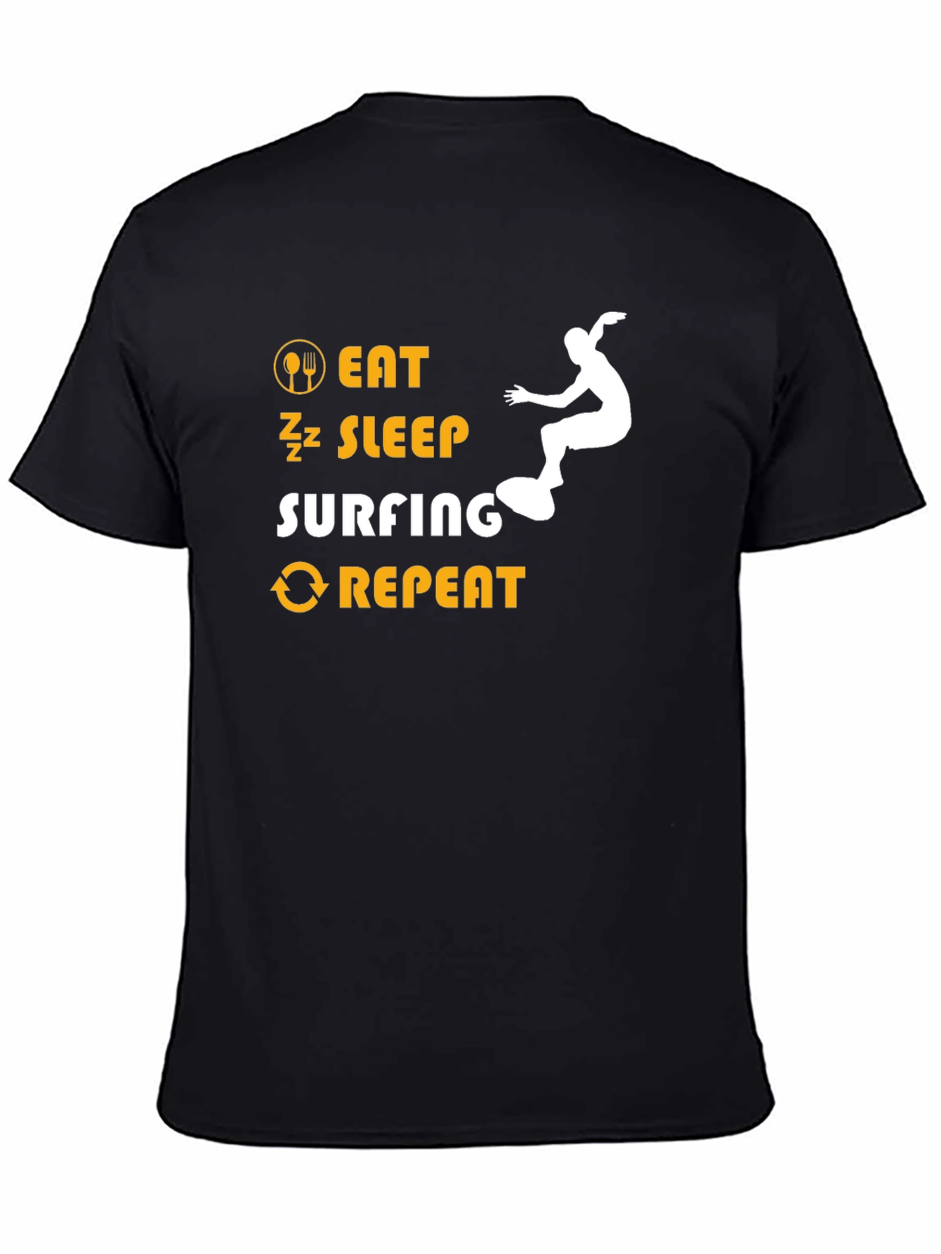 Eat Sleep Surfing Repeat Graphic Tee