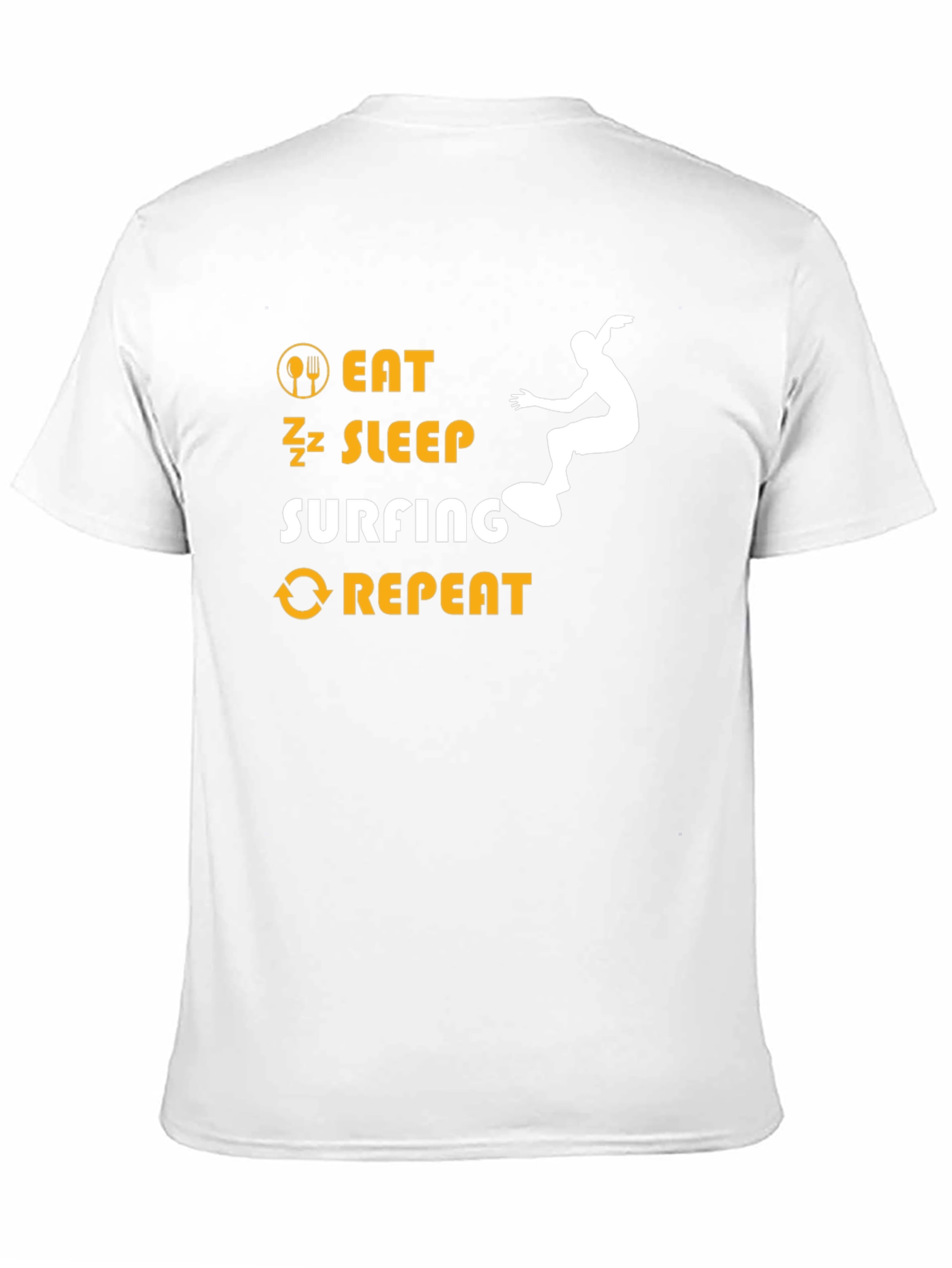 Eat Sleep Surfing Repeat Graphic Tee