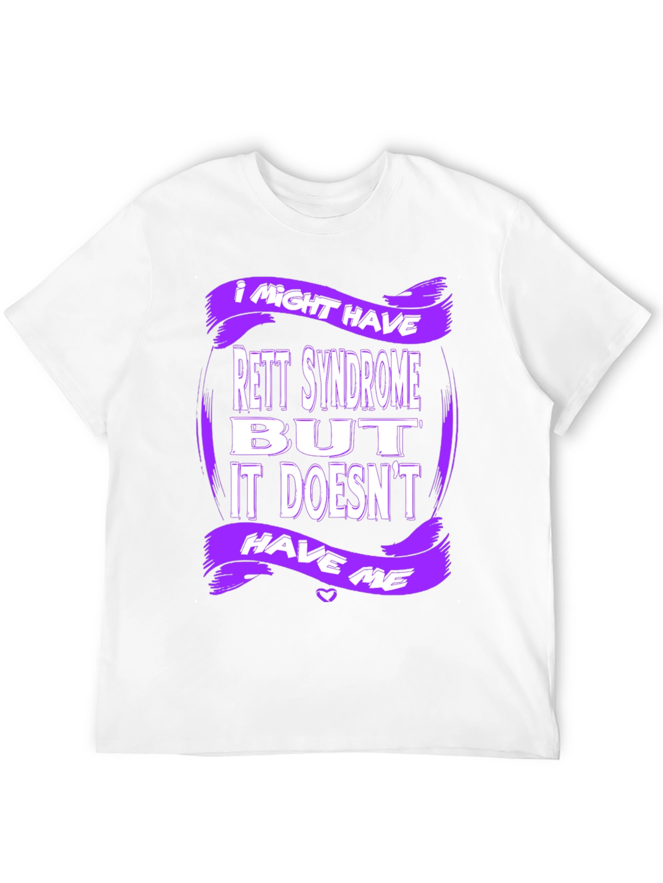Rett Syndrome Awareness T-Shirt - Purple Design