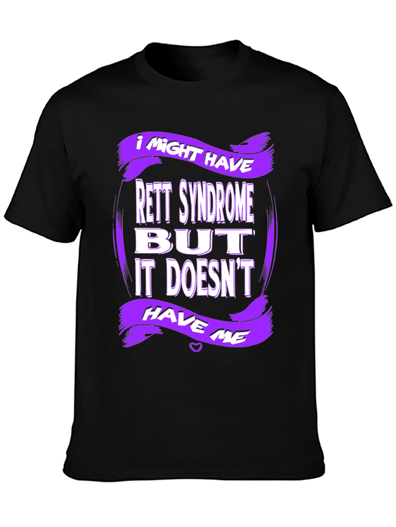 Rett Syndrome Awareness T-Shirt - Purple Design