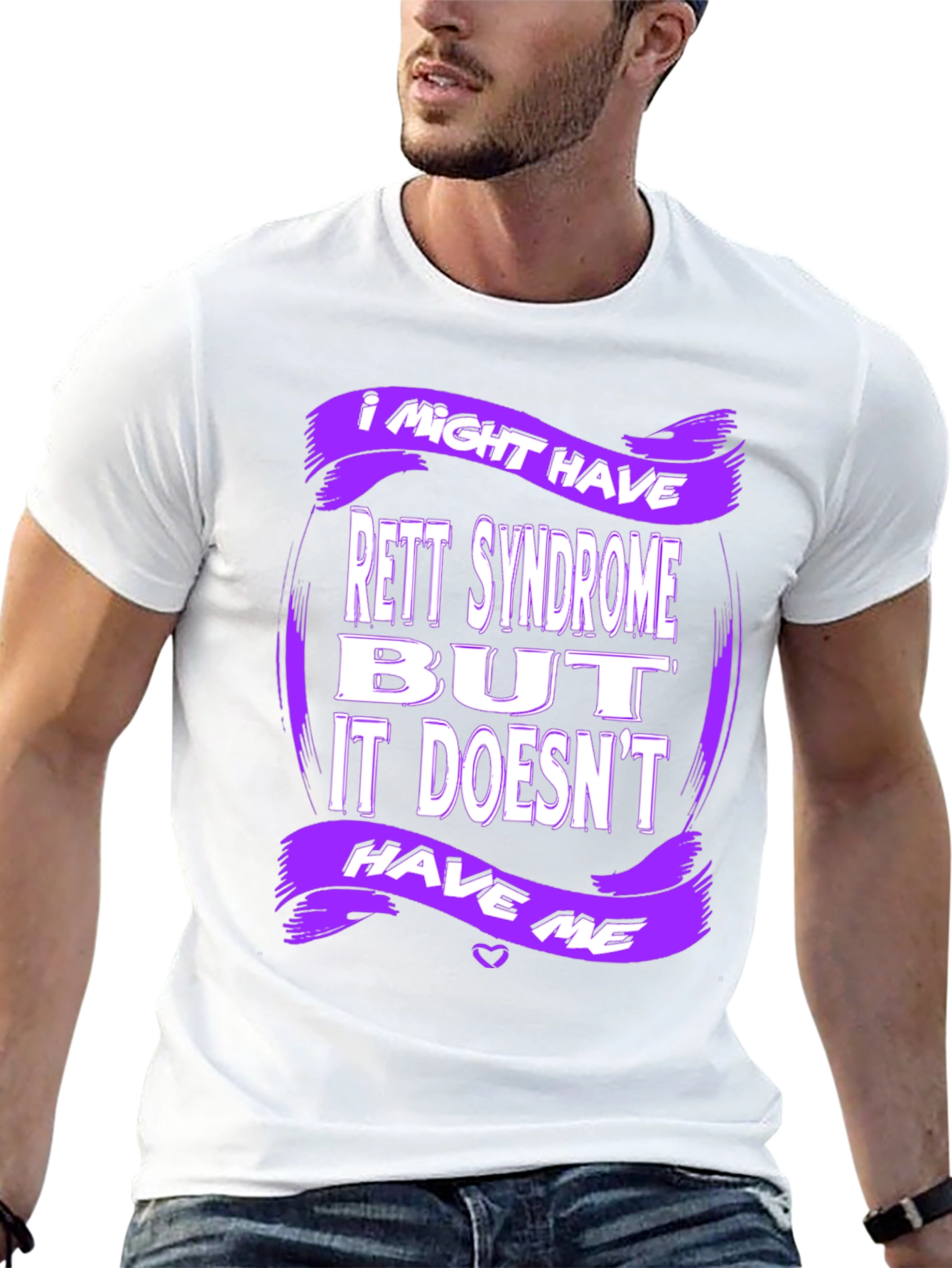 Rett Syndrome Awareness T-Shirt - Purple Design