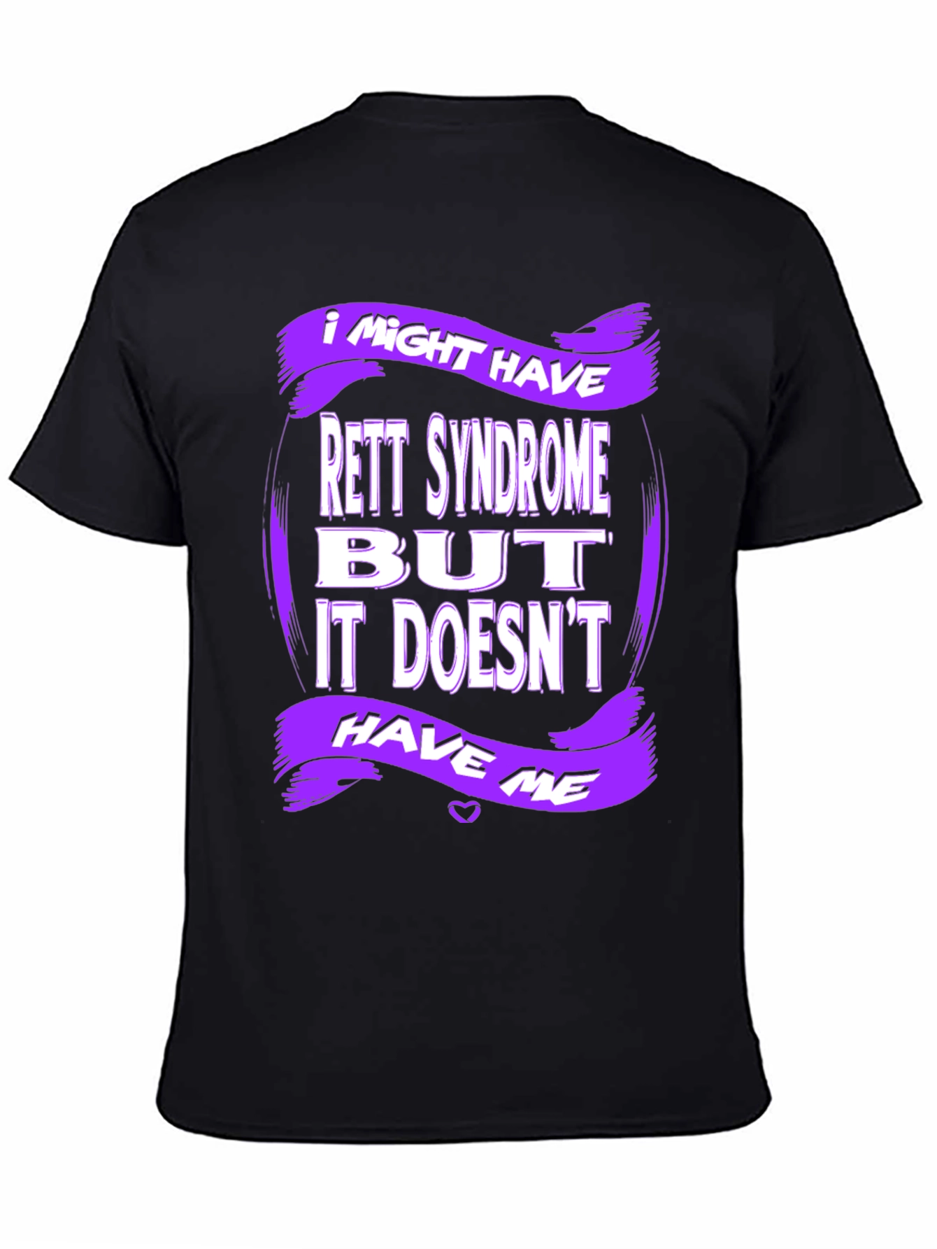 Rett Syndrome Awareness T-Shirt - Purple Design