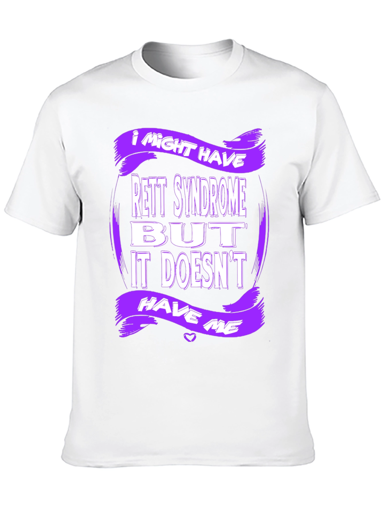 Rett Syndrome Awareness T-Shirt - Purple Design