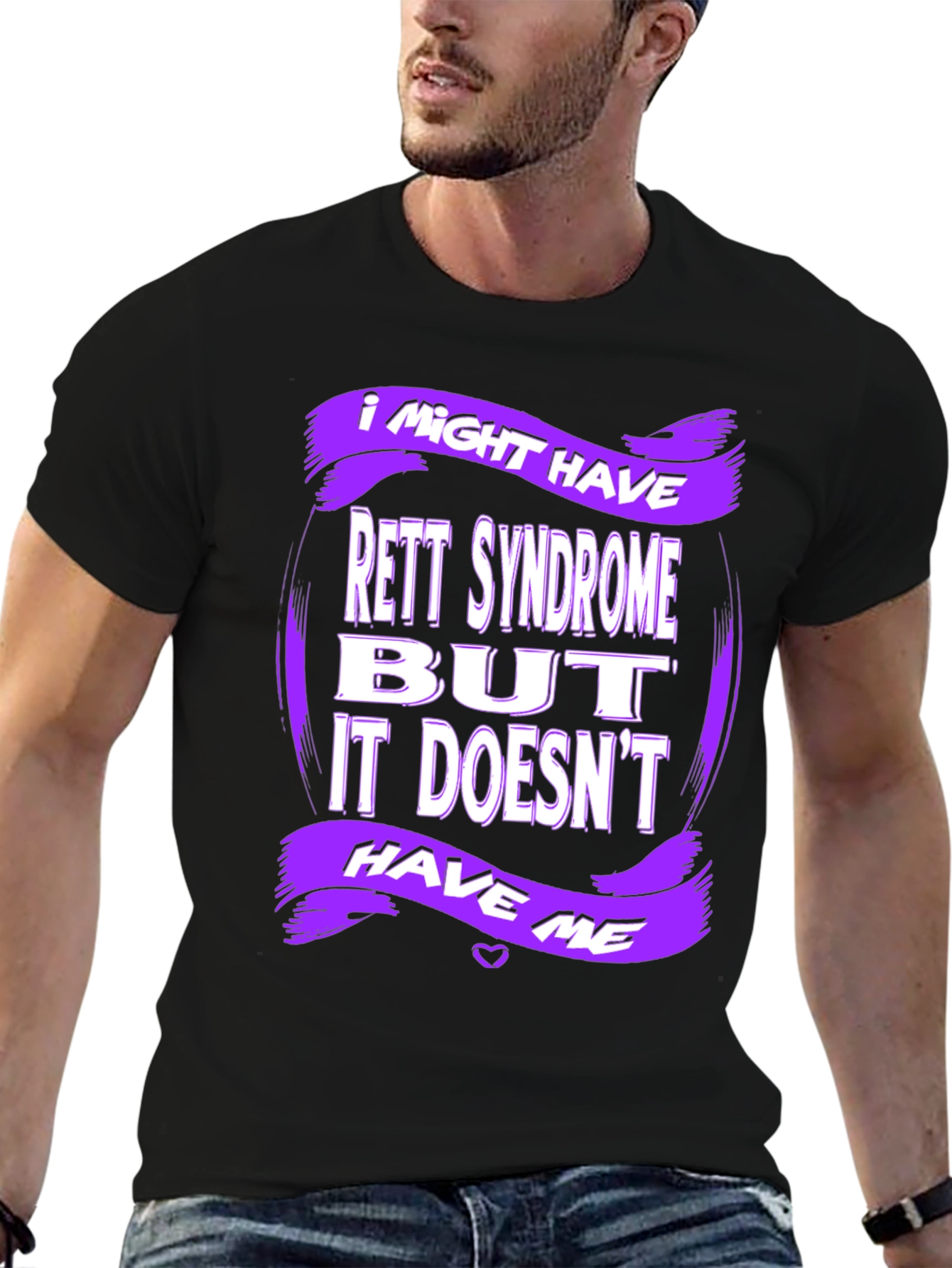 Rett Syndrome Awareness T-Shirt - Purple Design