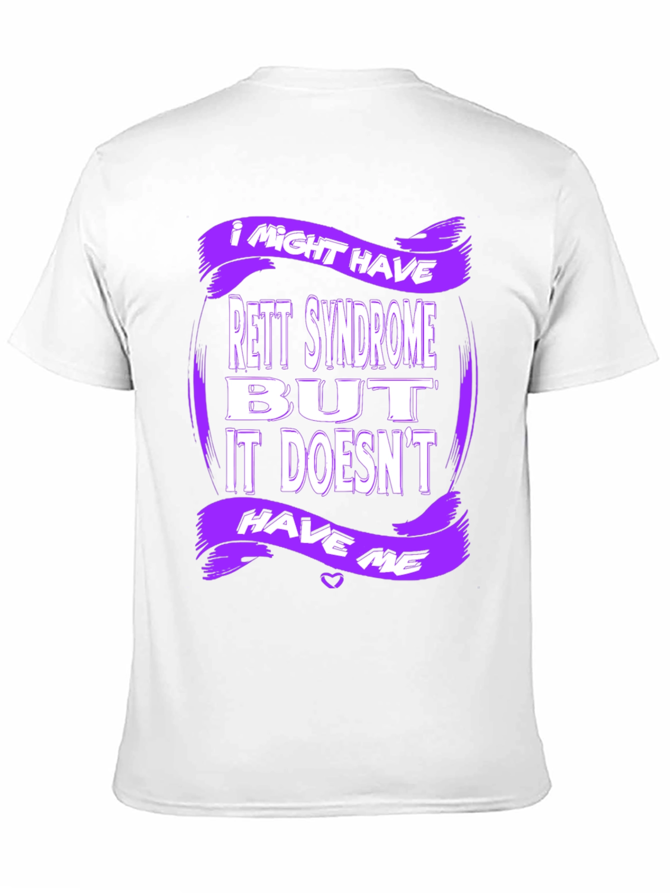 Rett Syndrome Awareness T-Shirt - Purple Design