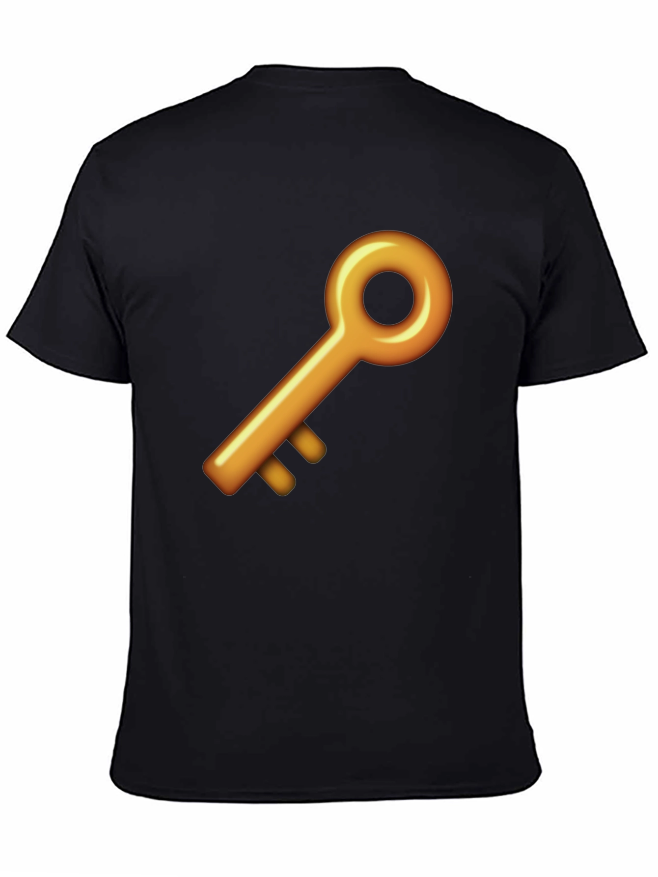 Golden Key Graphic Black T-Shirt