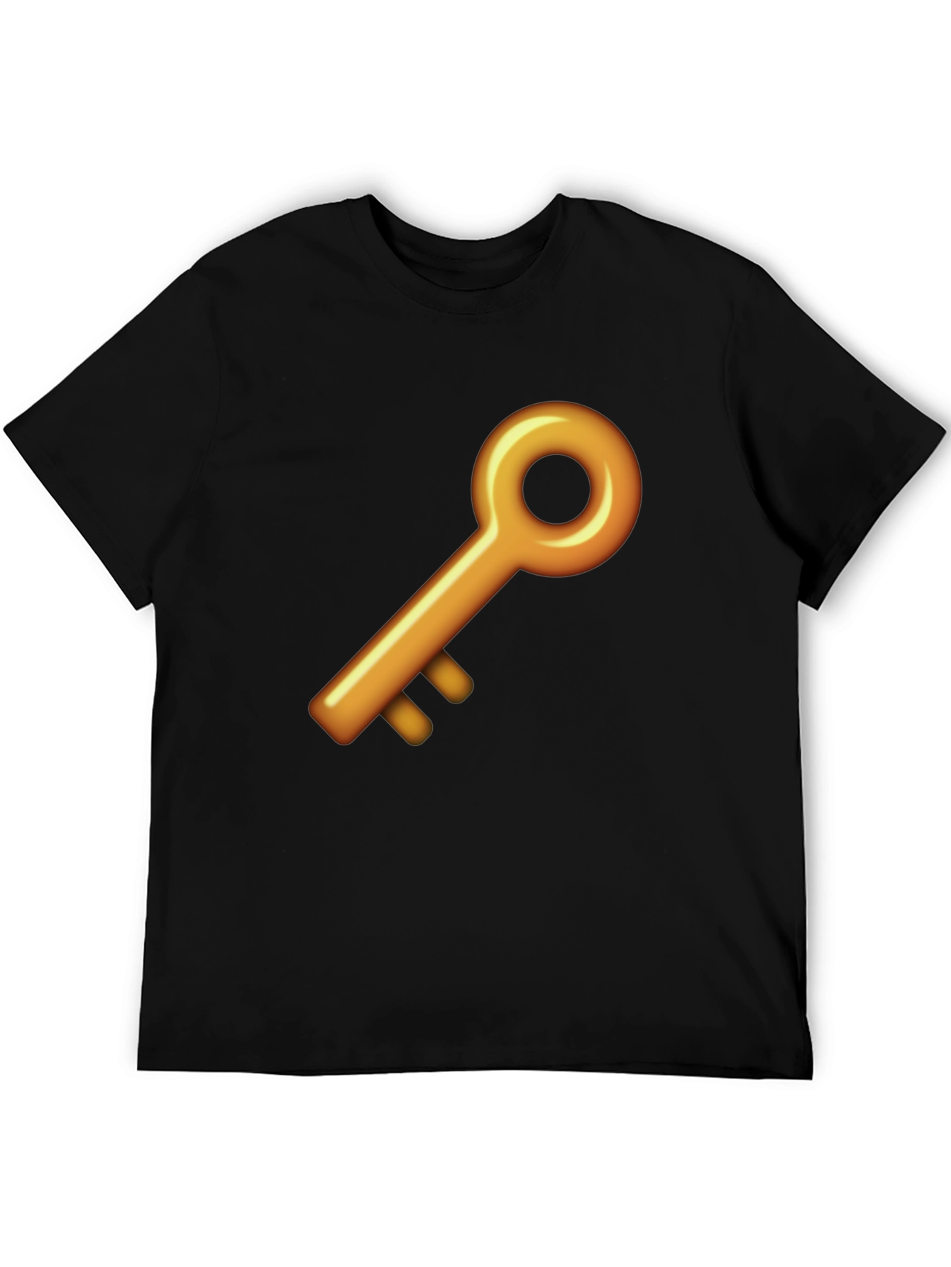 Golden Key Graphic Black T-Shirt
