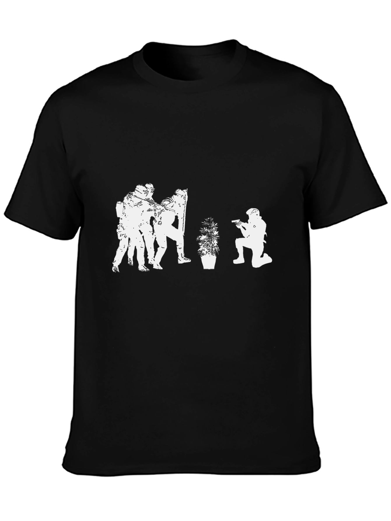 Tactical Plant T-Shirt - Black Graphic Tee