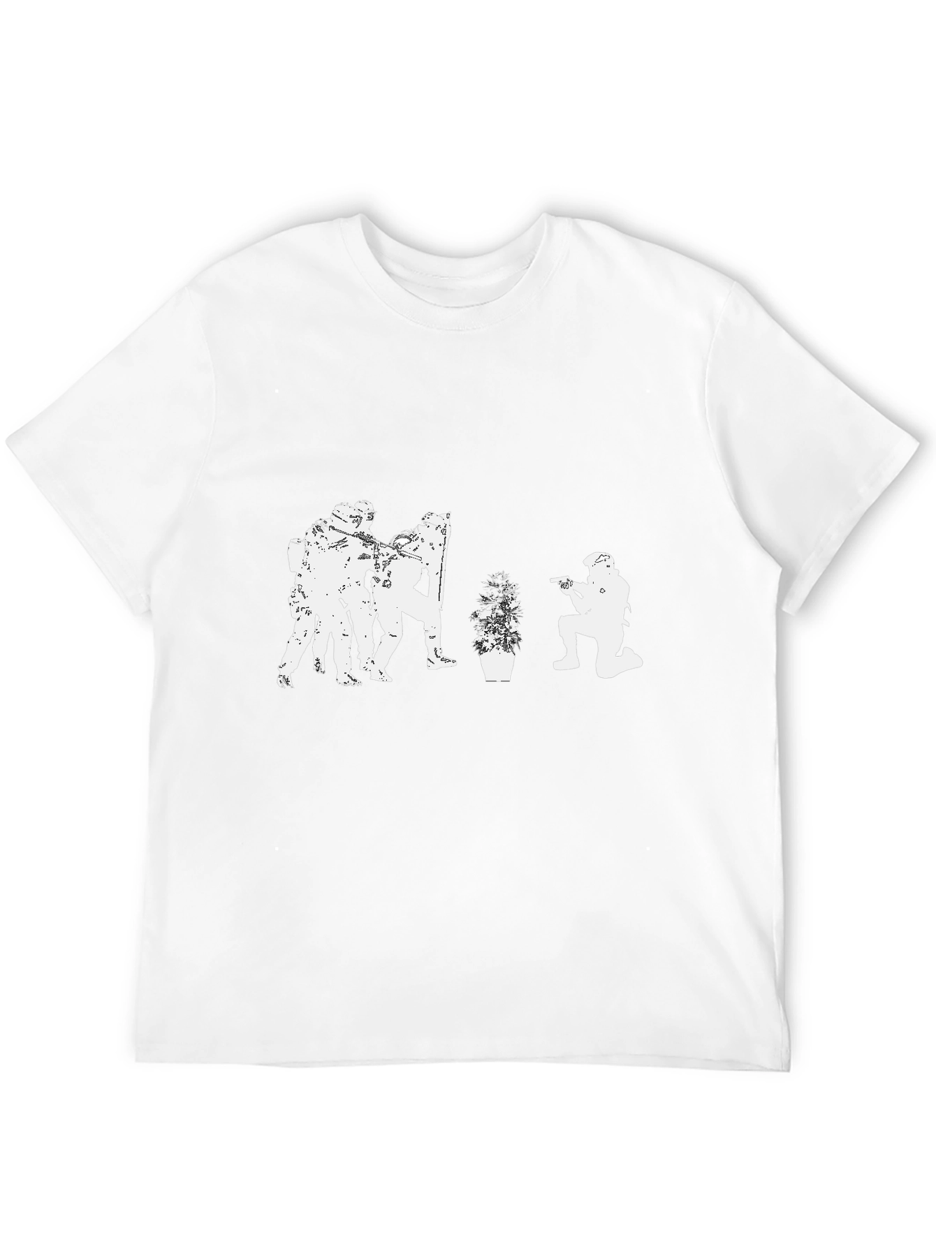 Tactical Plant T-Shirt - Black Graphic Tee
