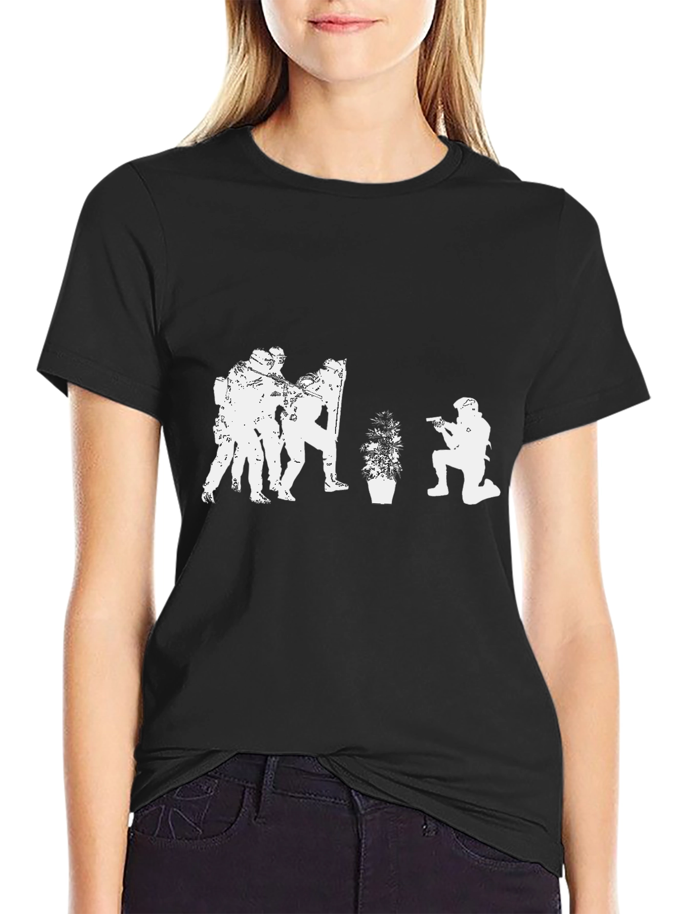 Tactical Plant T-Shirt - Black Graphic Tee