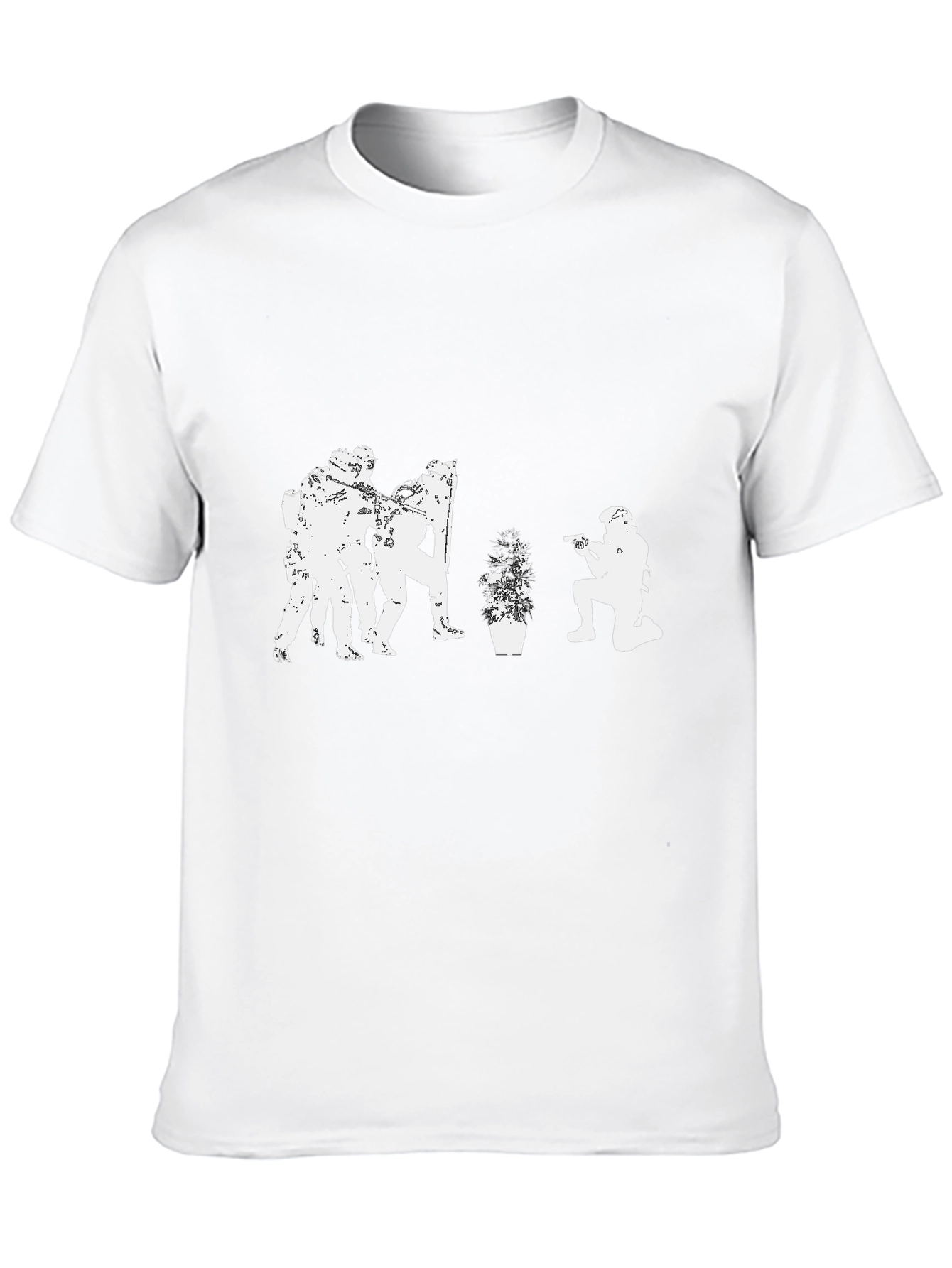Tactical Plant T-Shirt - Black Graphic Tee
