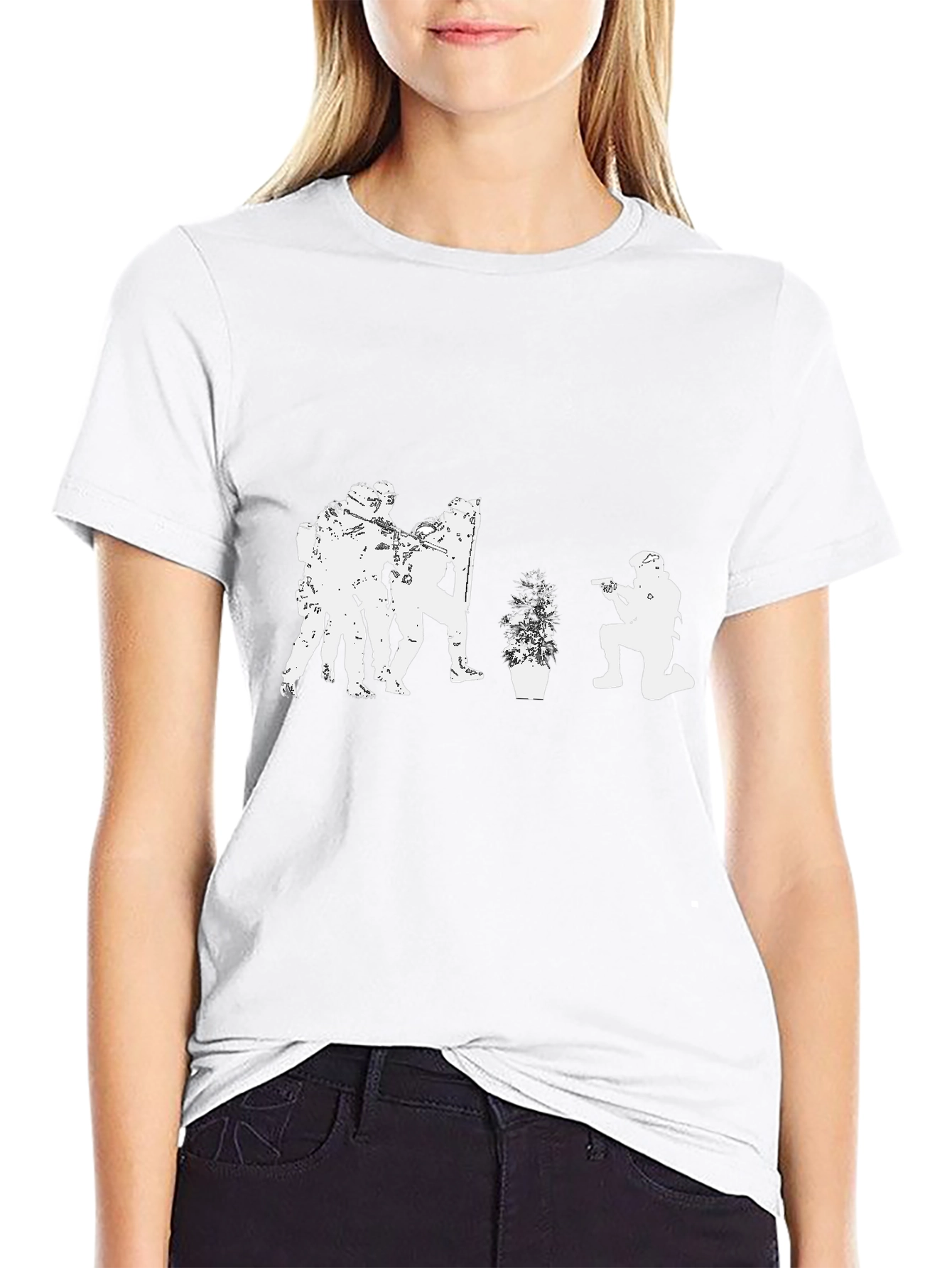Tactical Plant T-Shirt - Black Graphic Tee