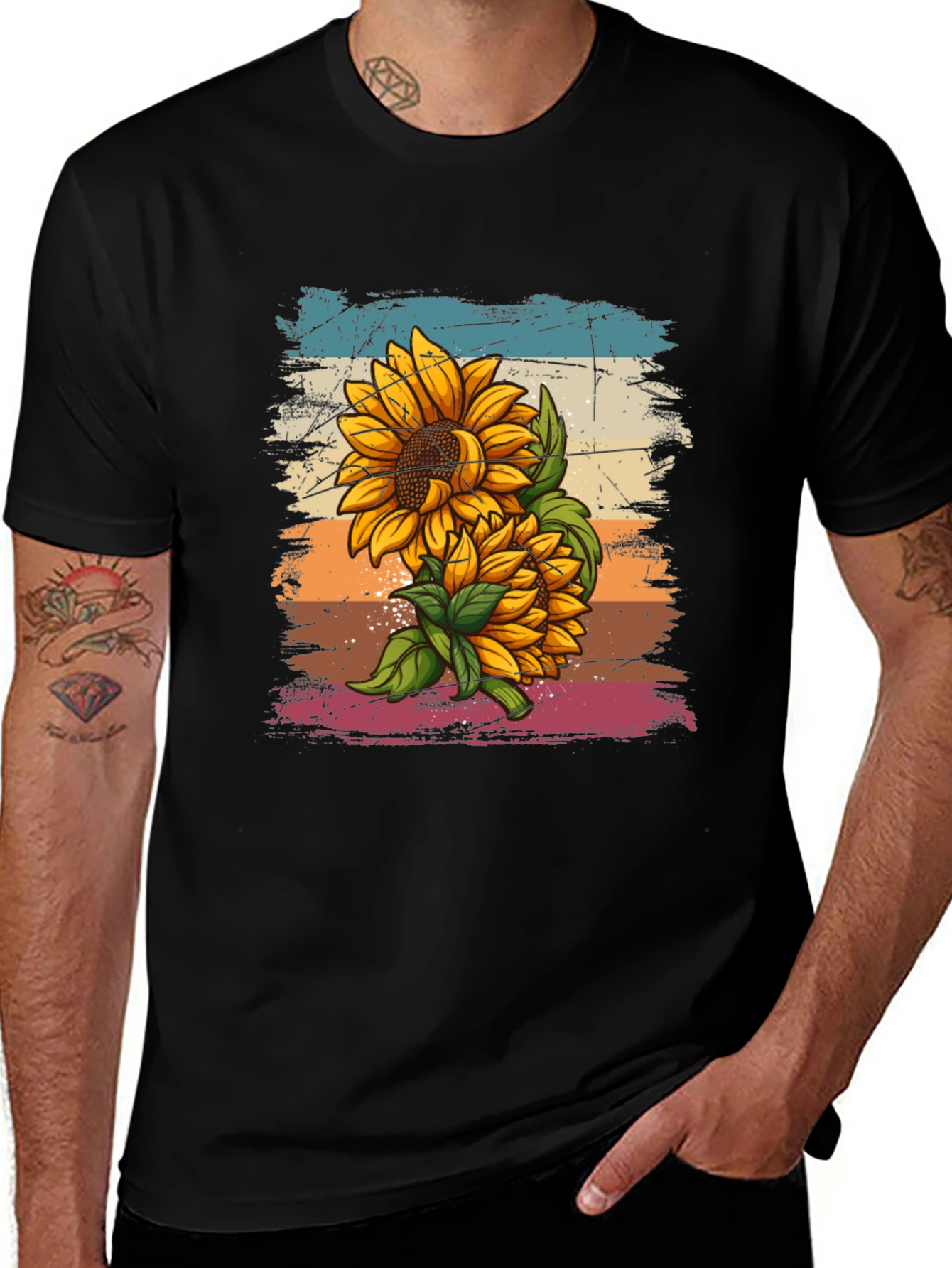 Sunflower Retro T-Shirt