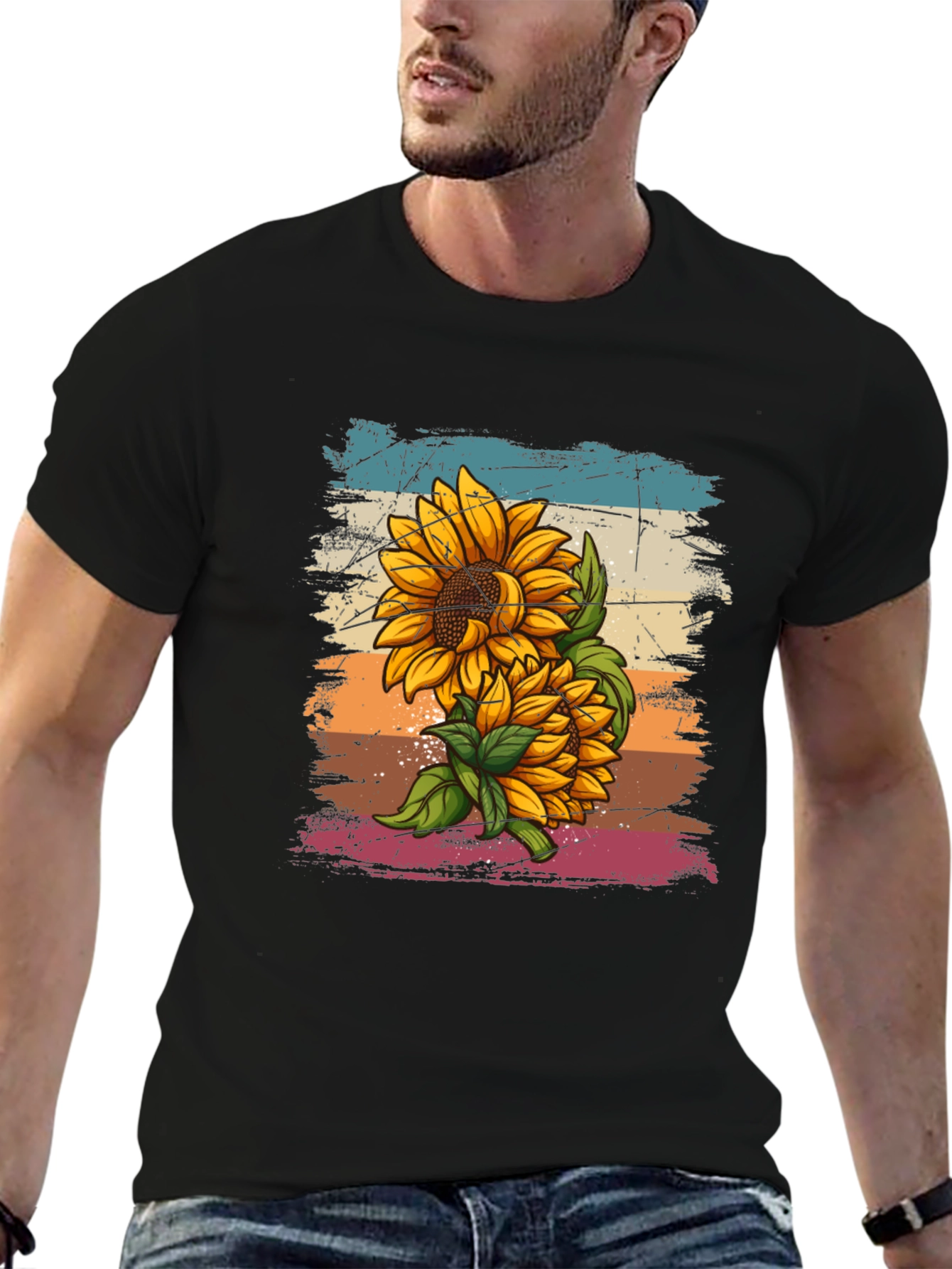 Sunflower Retro T-Shirt