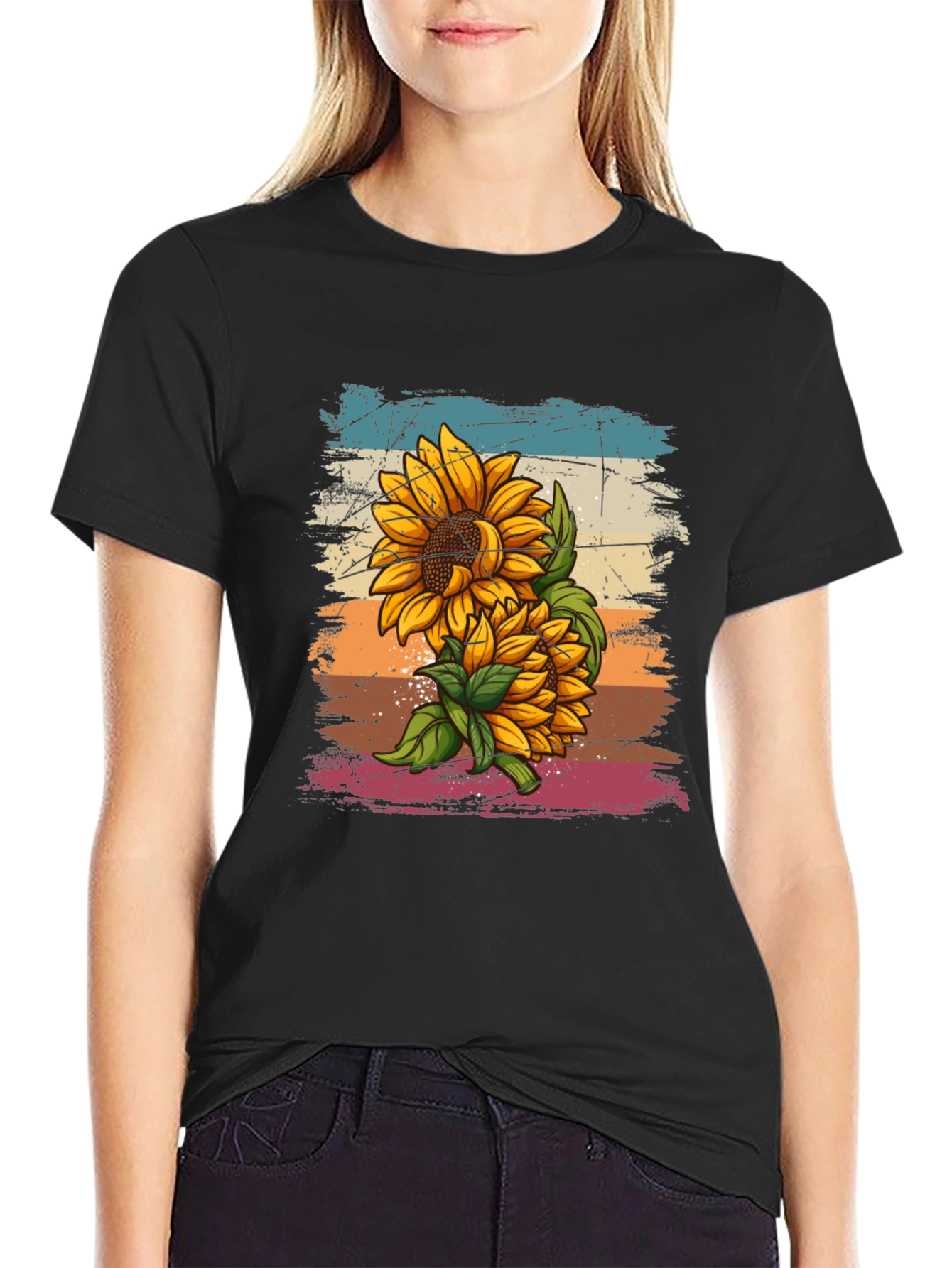 Sunflower Retro T-Shirt