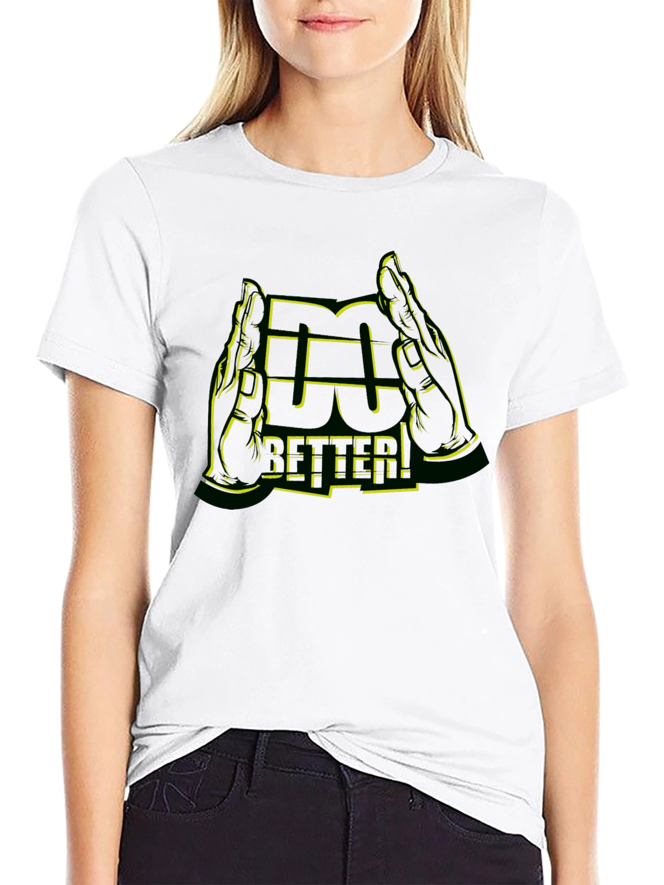 Do Better Graphic Tee - Black Crewneck T-Shirt
