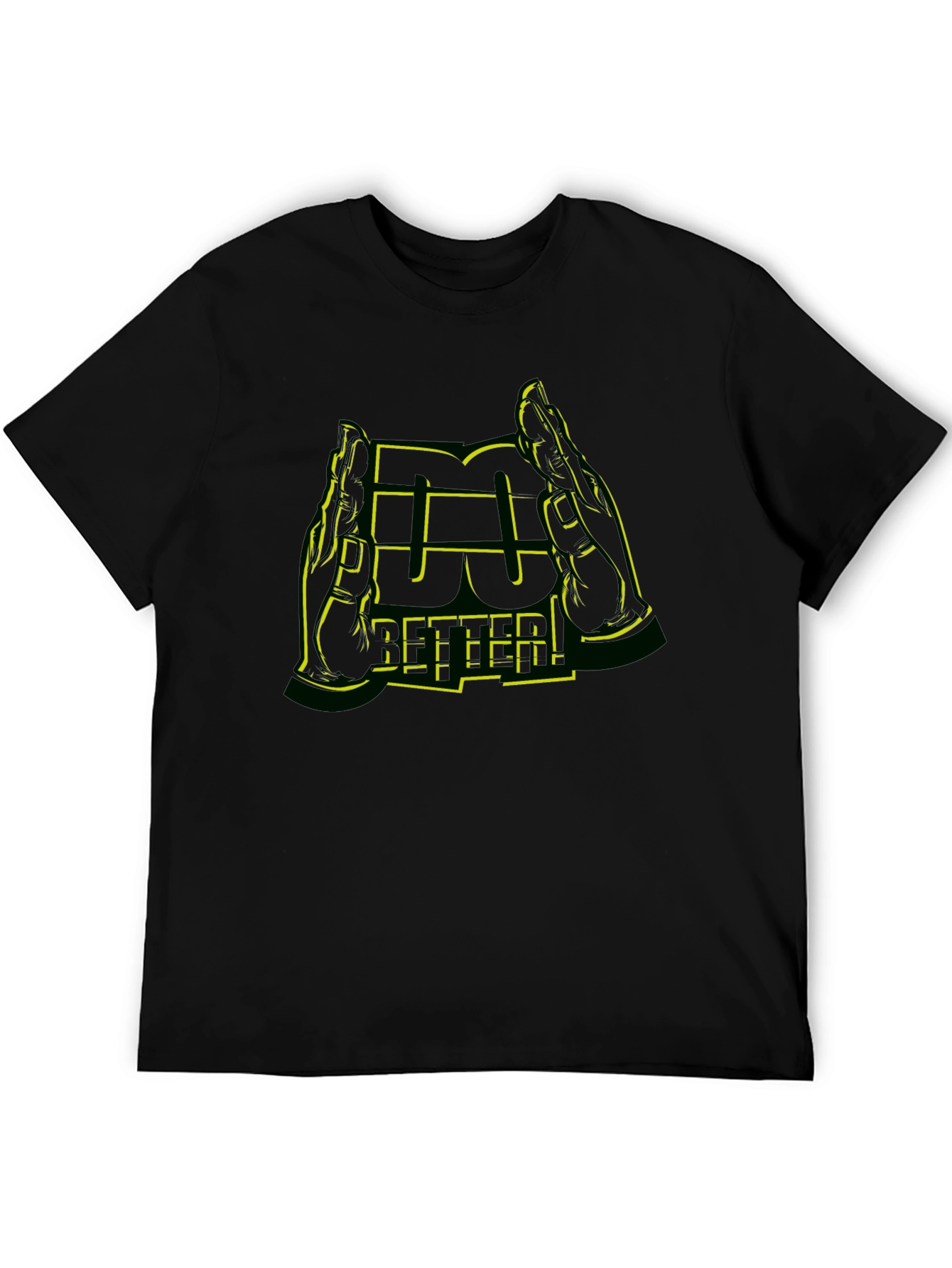Do Better Graphic Tee - Black Crewneck T-Shirt