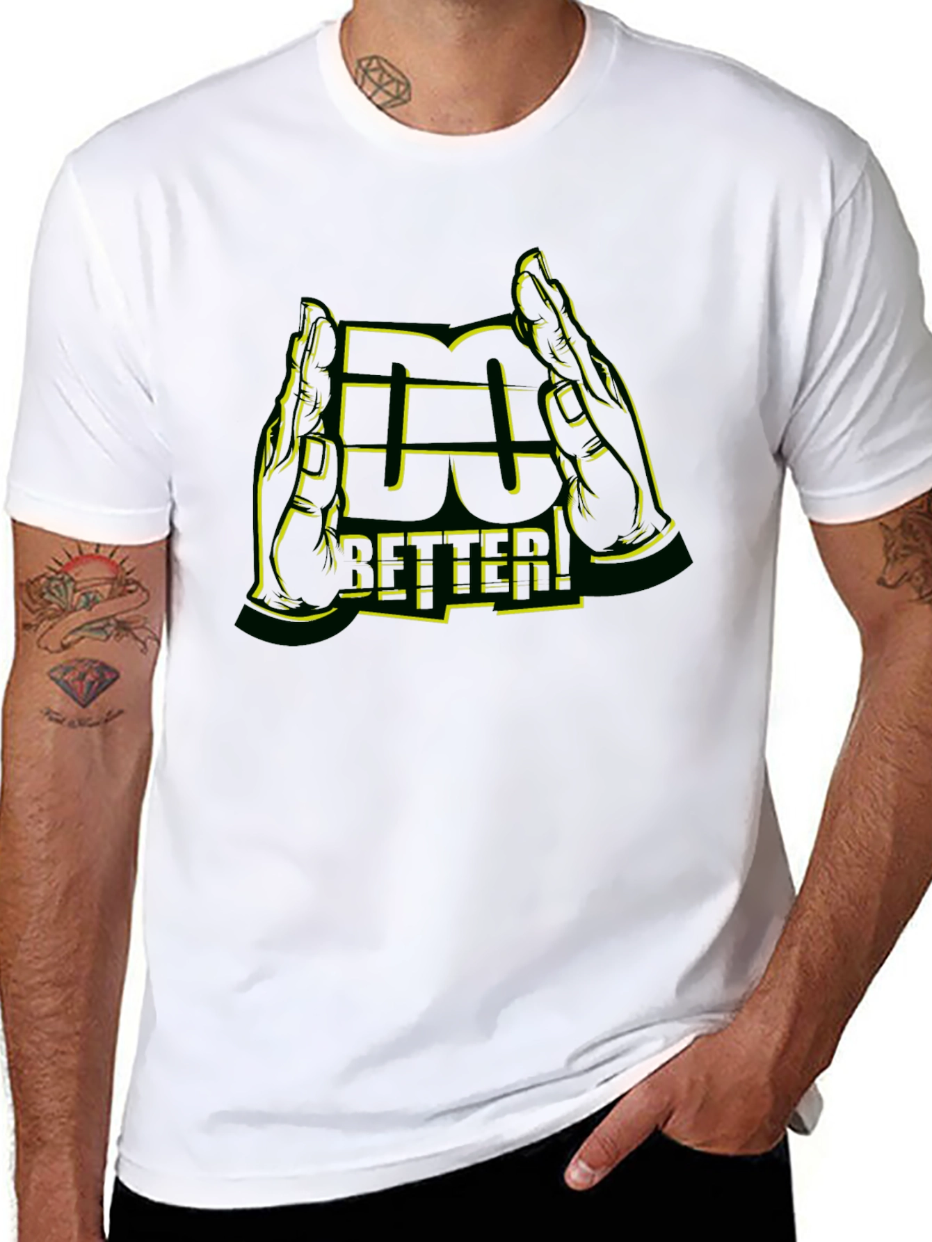 Do Better Graphic Tee - Black Crewneck T-Shirt