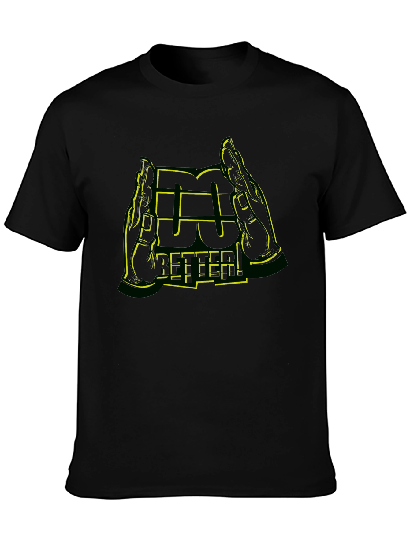 Do Better Graphic Tee - Black Crewneck T-Shirt
