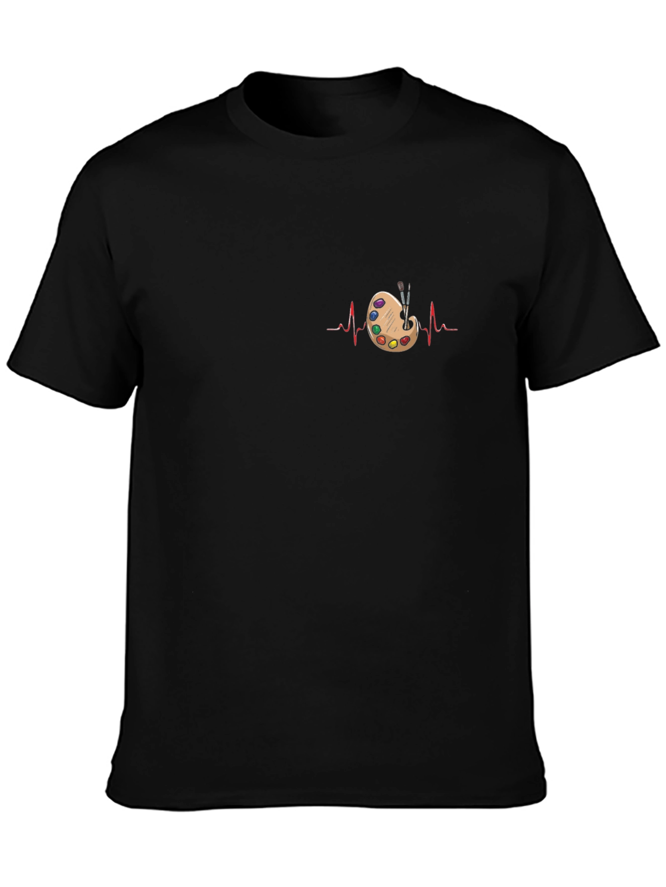 Artist Heartbeat T-Shirt - Painter Palette Tee
