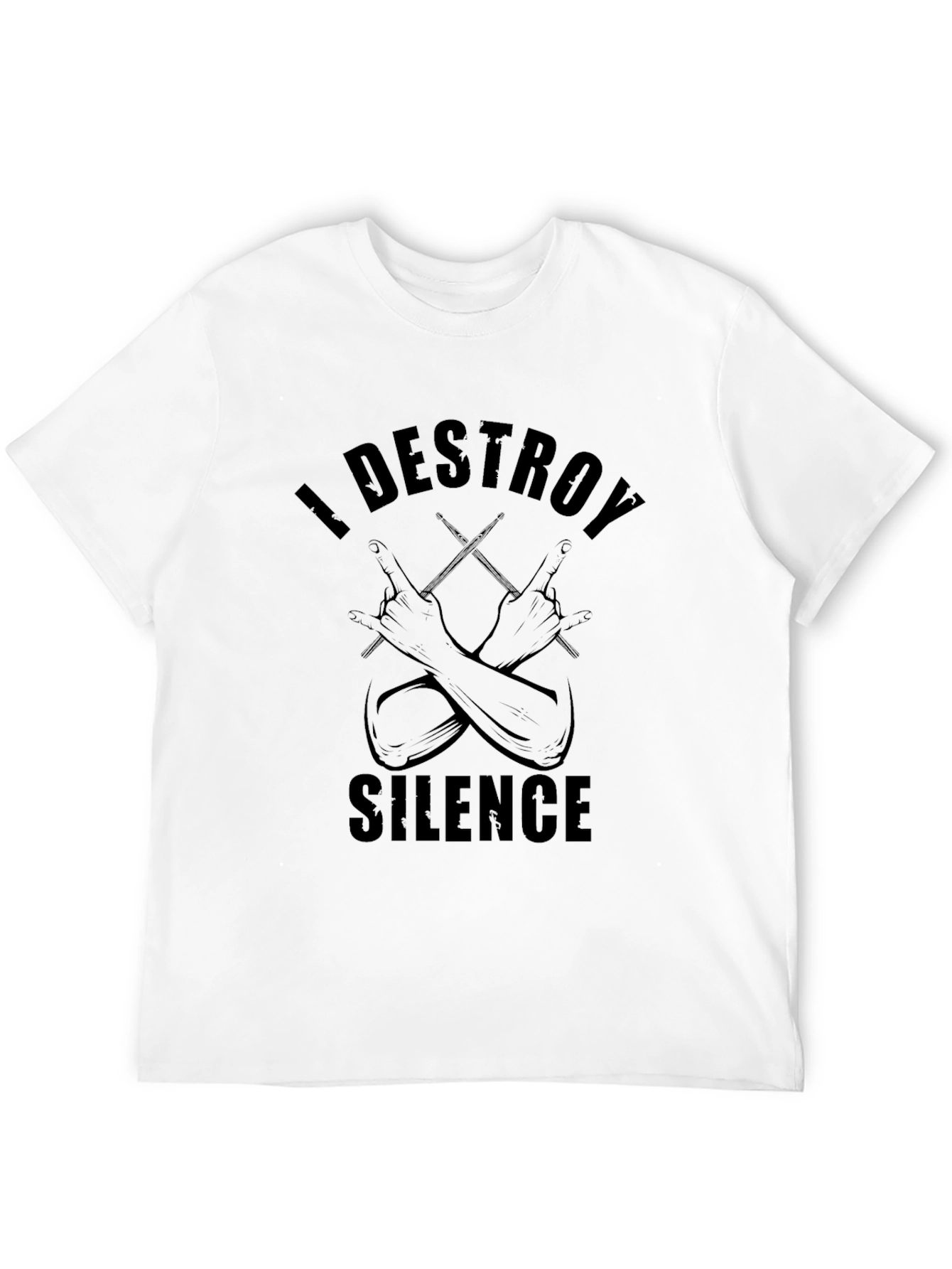 I Destroy Silence Drummer T-Shirt