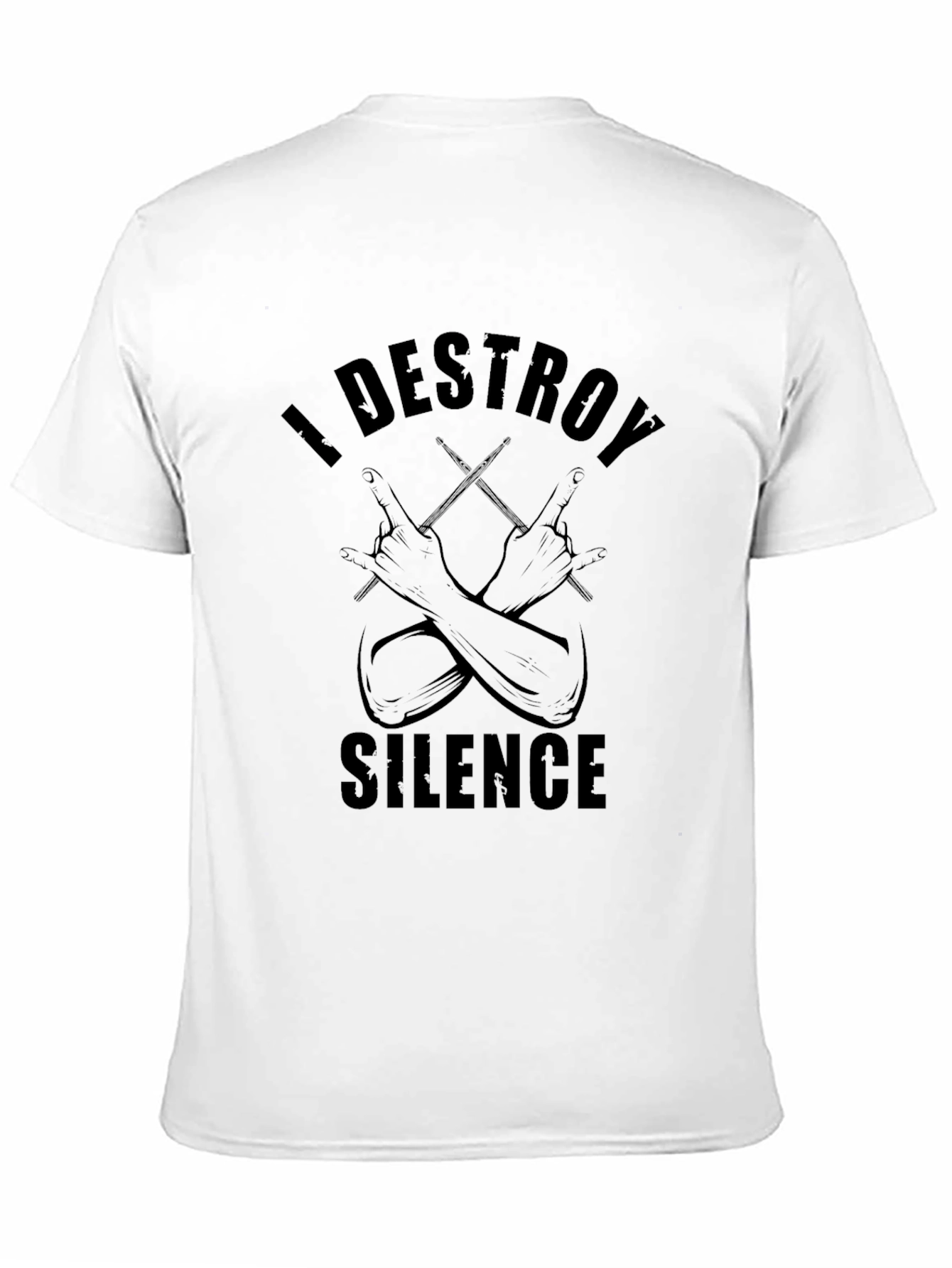 I Destroy Silence Drummer T-Shirt