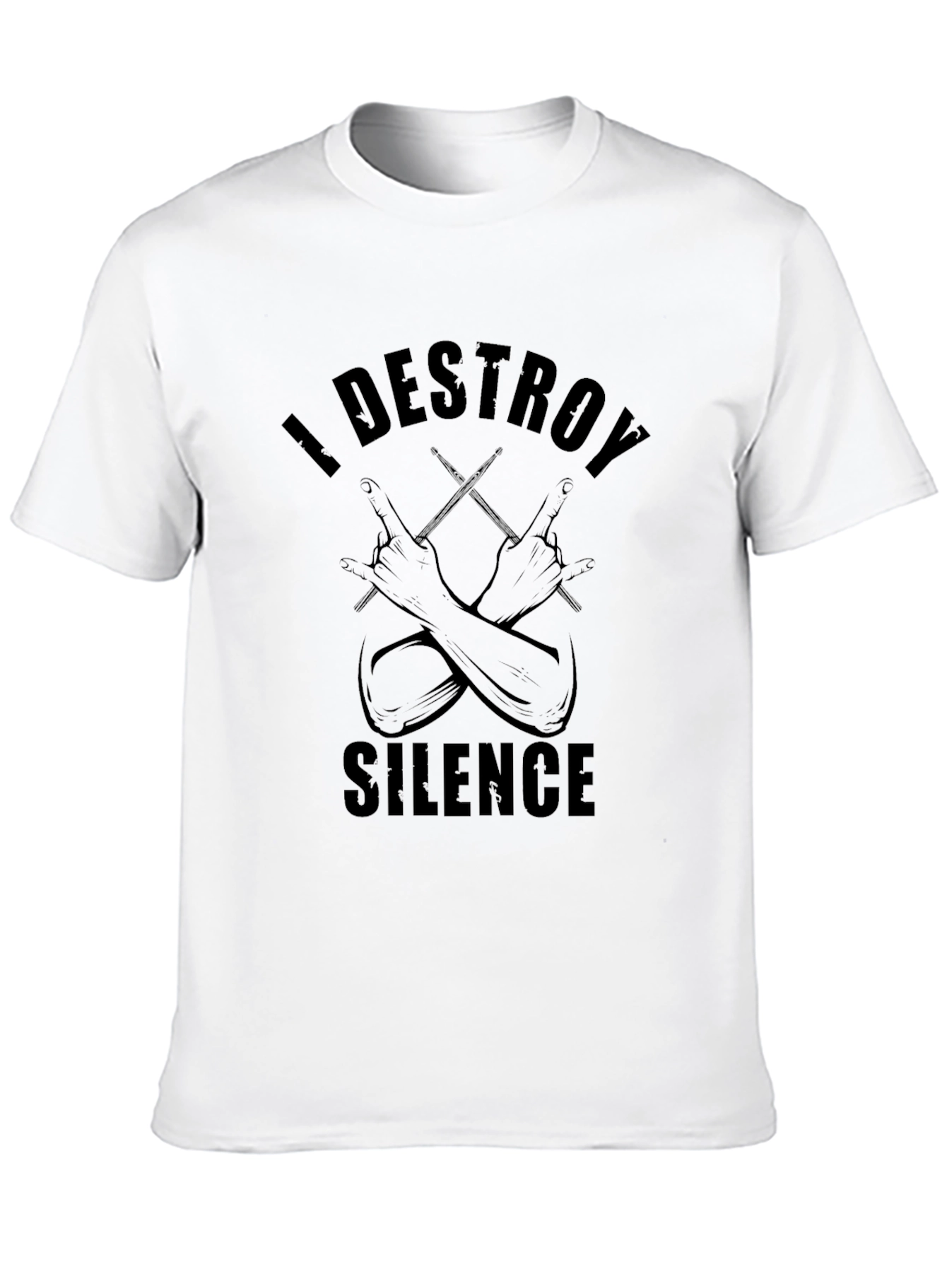 I Destroy Silence Drummer T-Shirt