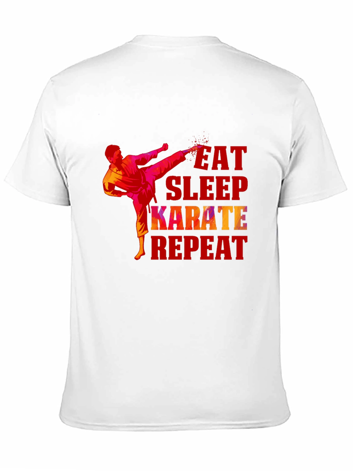 Eat Sleep Karate Repeat Graphic T-Shirt