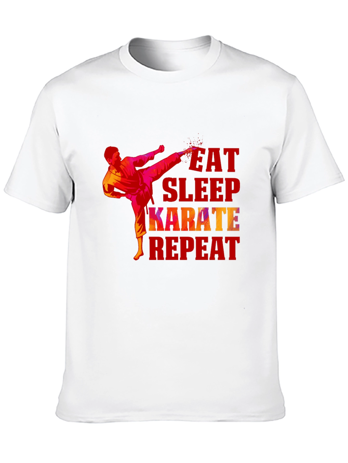 Eat Sleep Karate Repeat Graphic T-Shirt