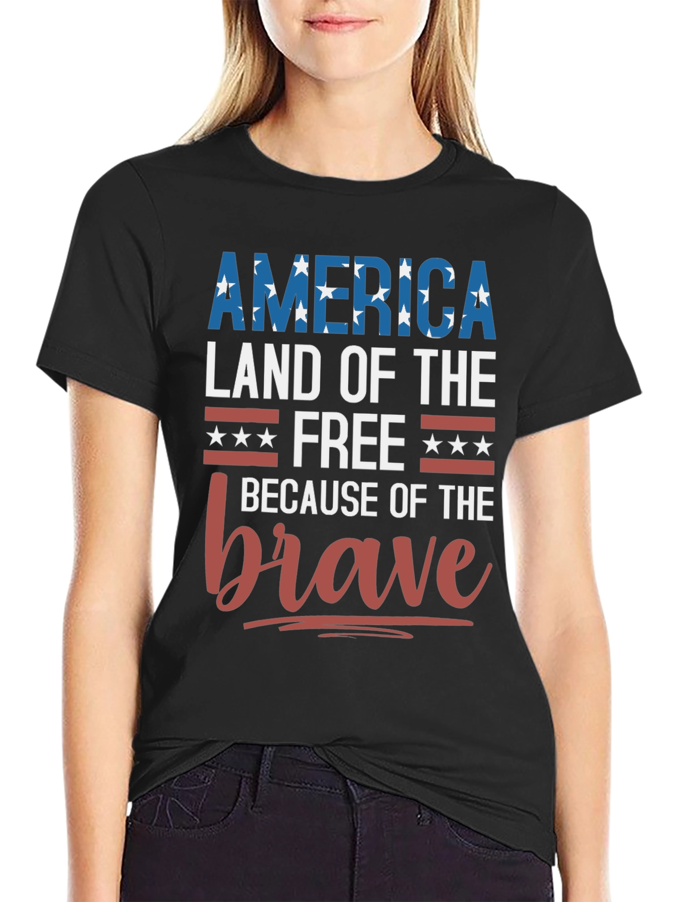 America Land of the Free Patriotic T-Shirt