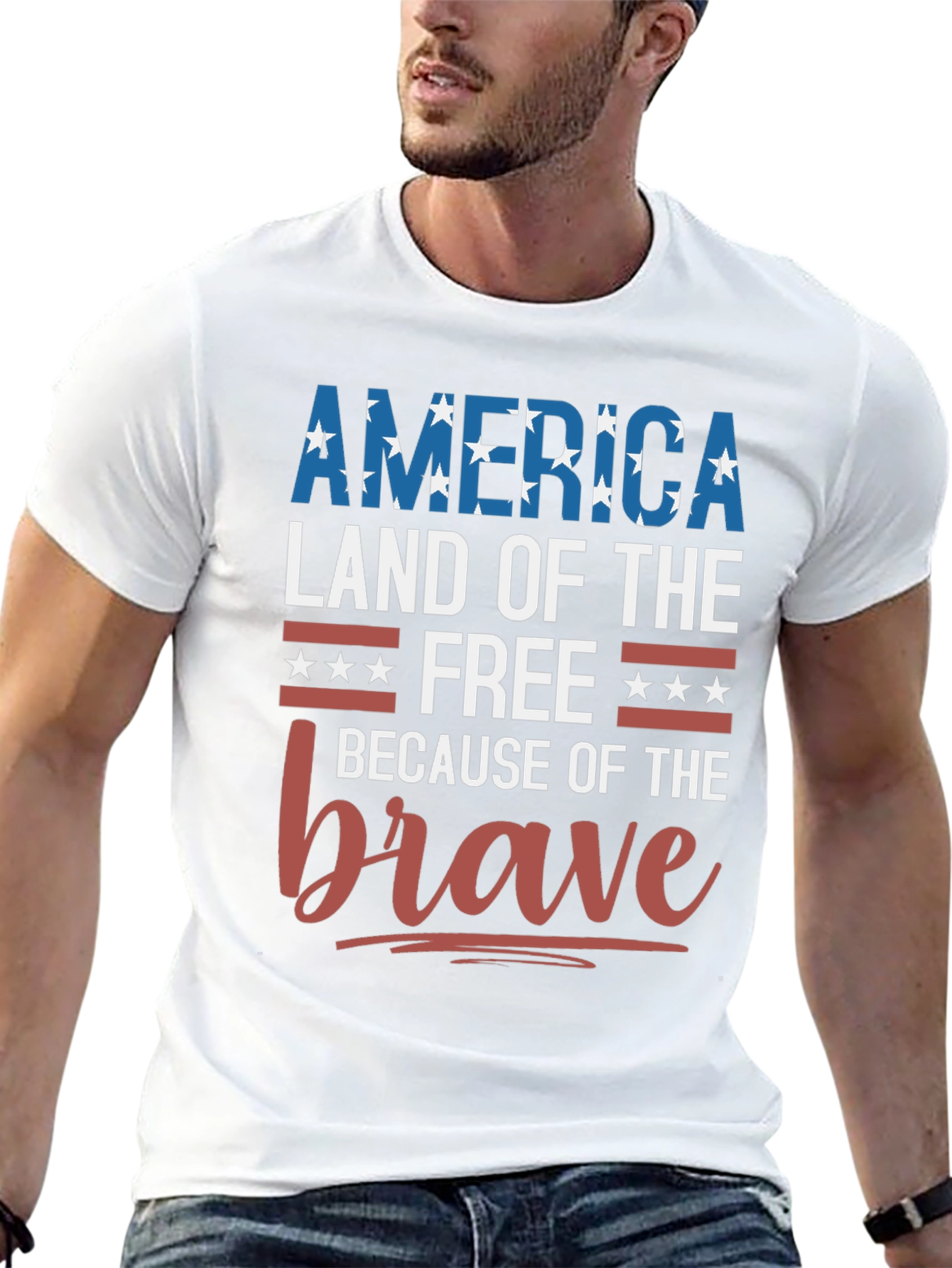 America Land of the Free Patriotic T-Shirt