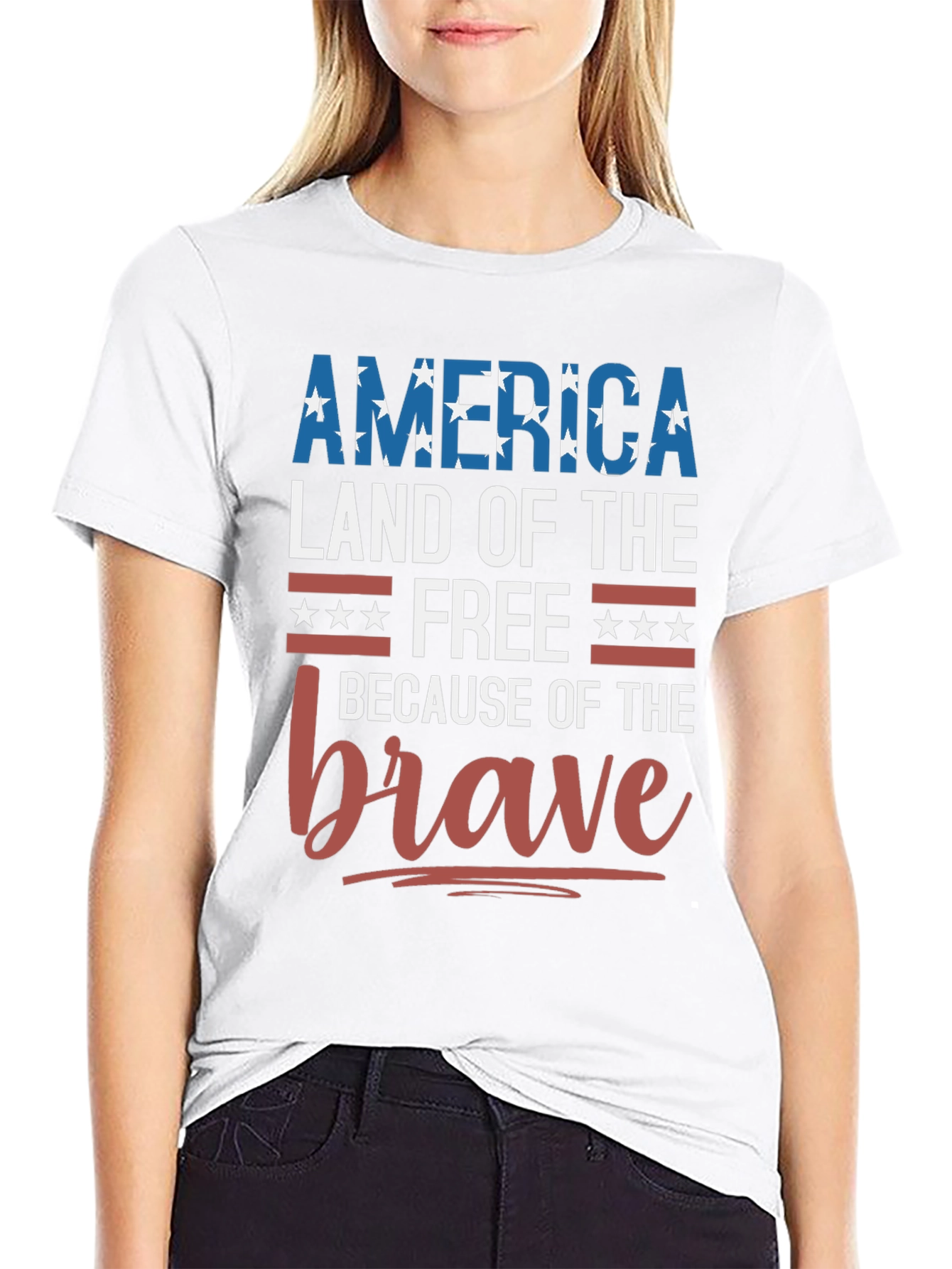 America Land of the Free Patriotic T-Shirt