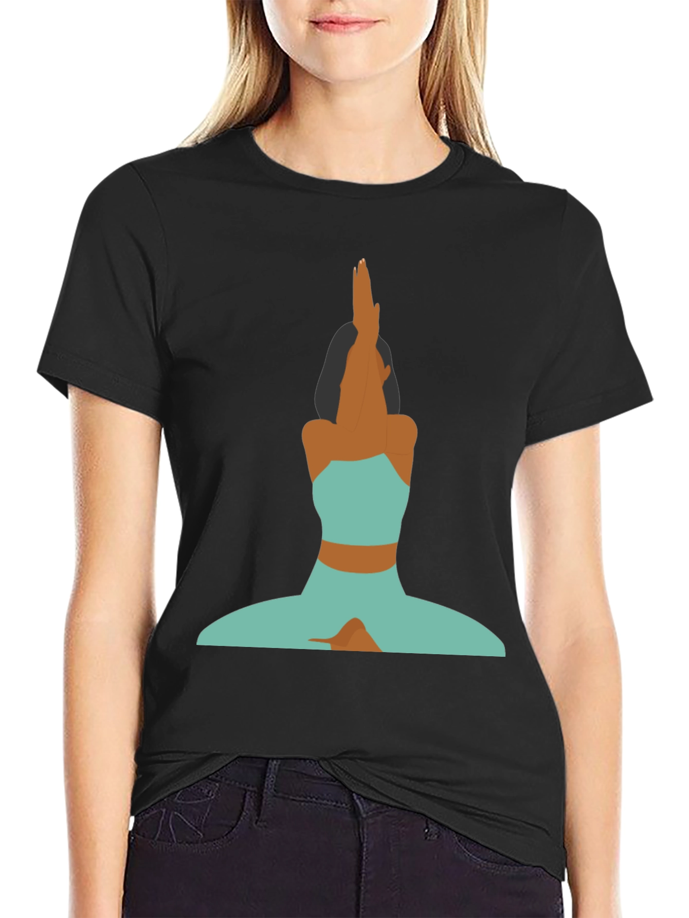 Yoga Pose Graphic Tee - Stylish Comfort