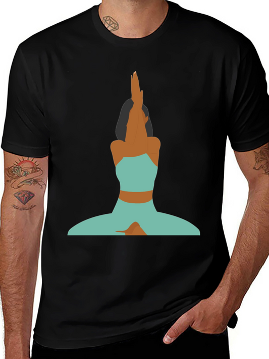 Yoga Pose Graphic Tee - Stylish Comfort