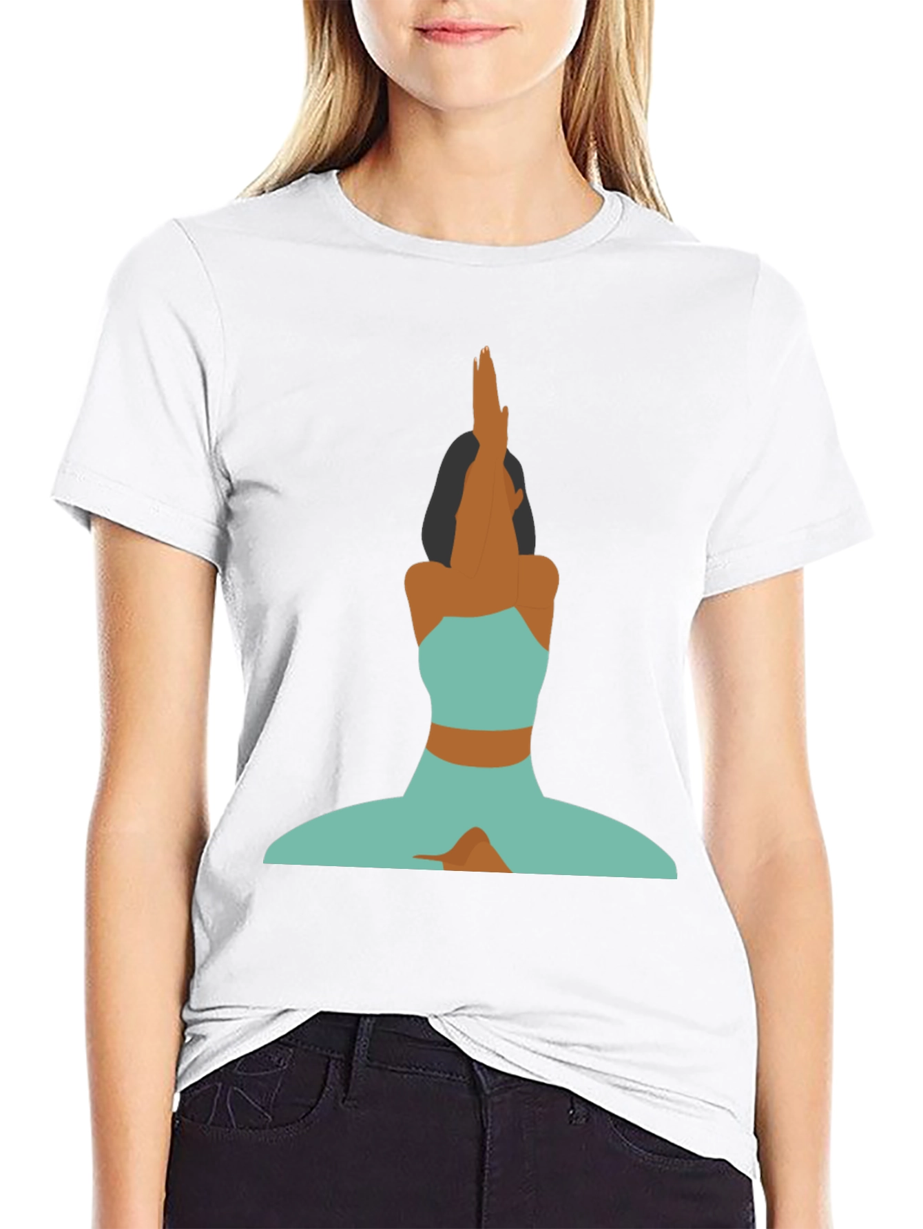 Yoga Pose Graphic Tee - Stylish Comfort