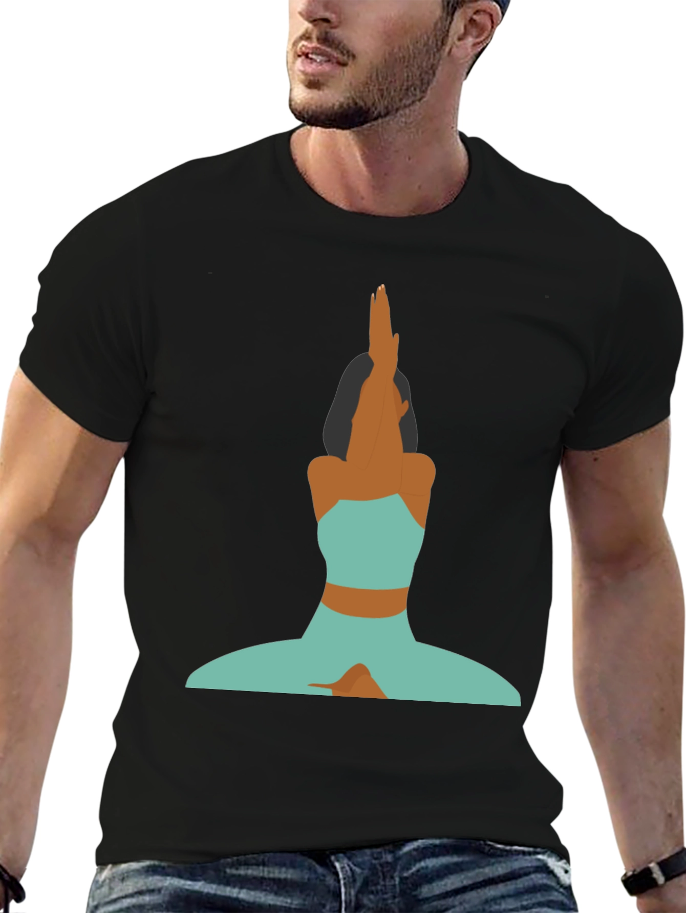 Yoga Pose Graphic Tee - Stylish Comfort