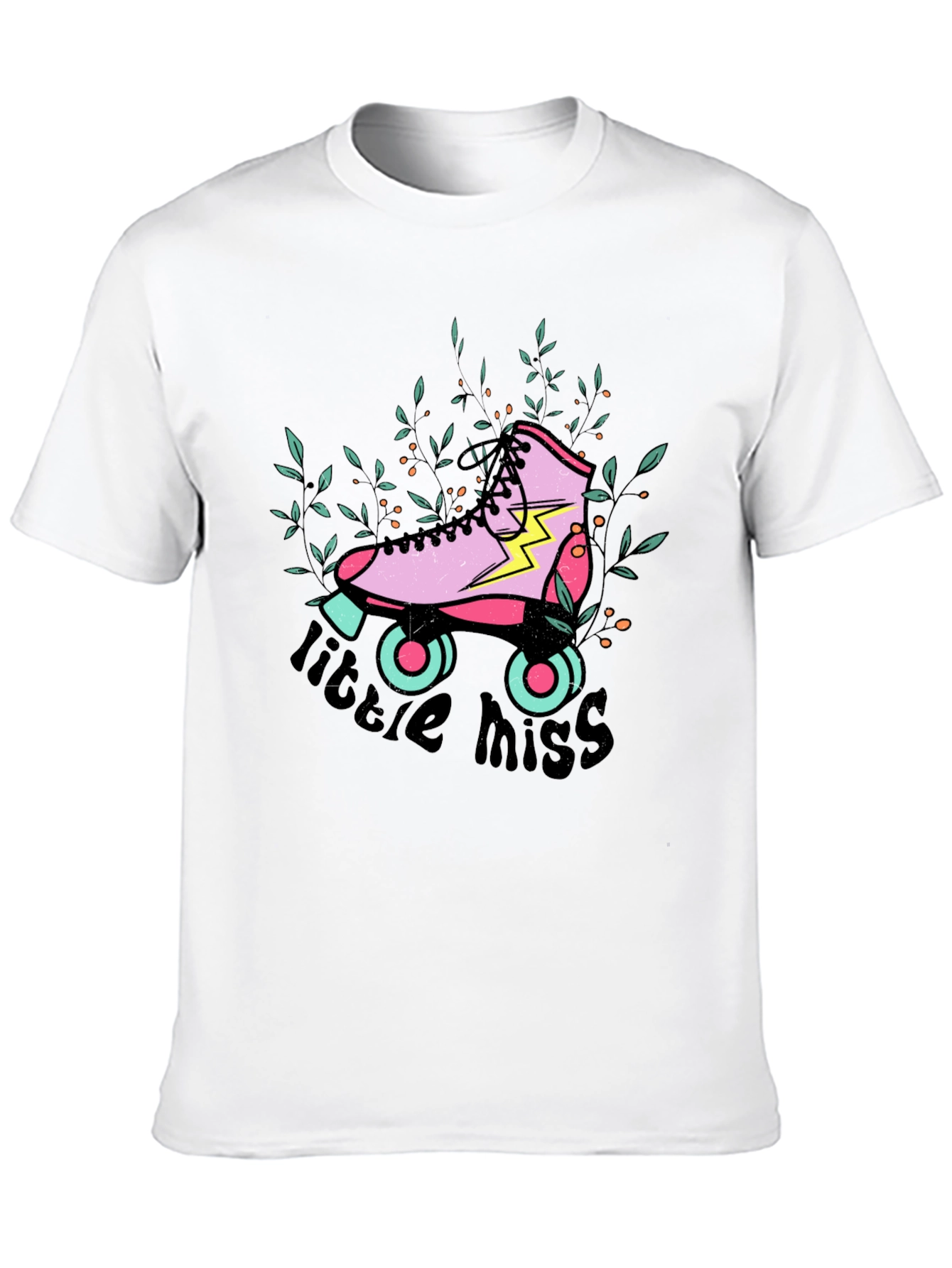 Retro Roller Skate Tee - Little Miss Graphic