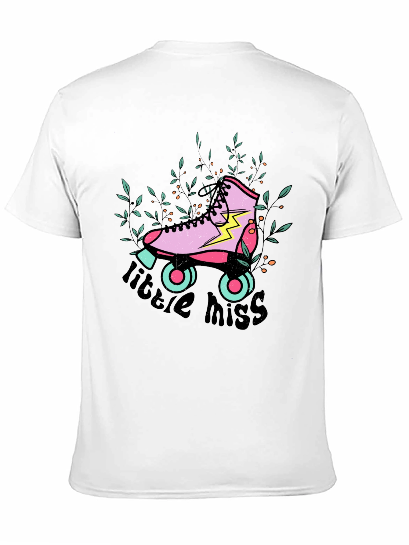 Retro Roller Skate Tee - Little Miss Graphic