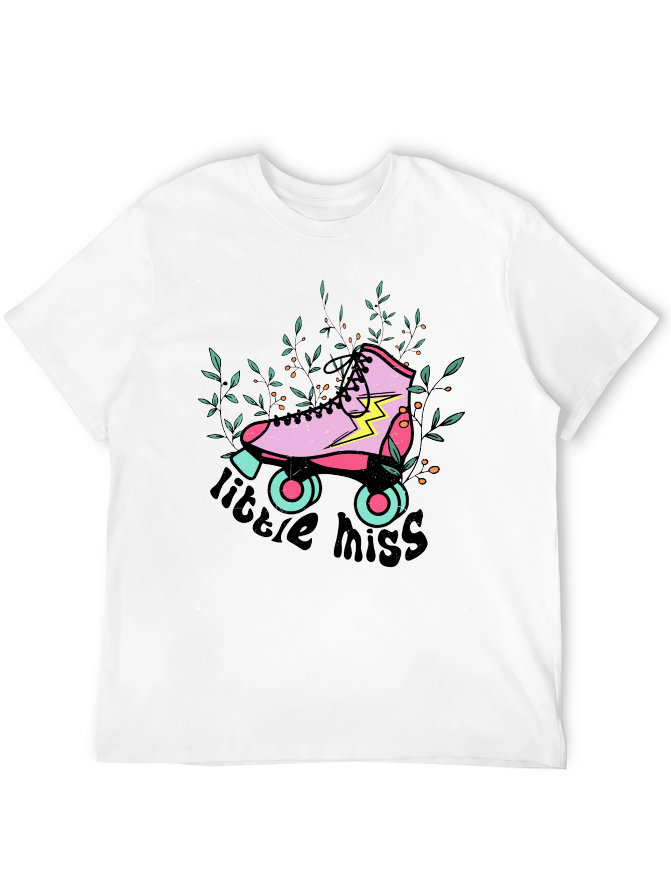 Retro Roller Skate Tee - Little Miss Graphic
