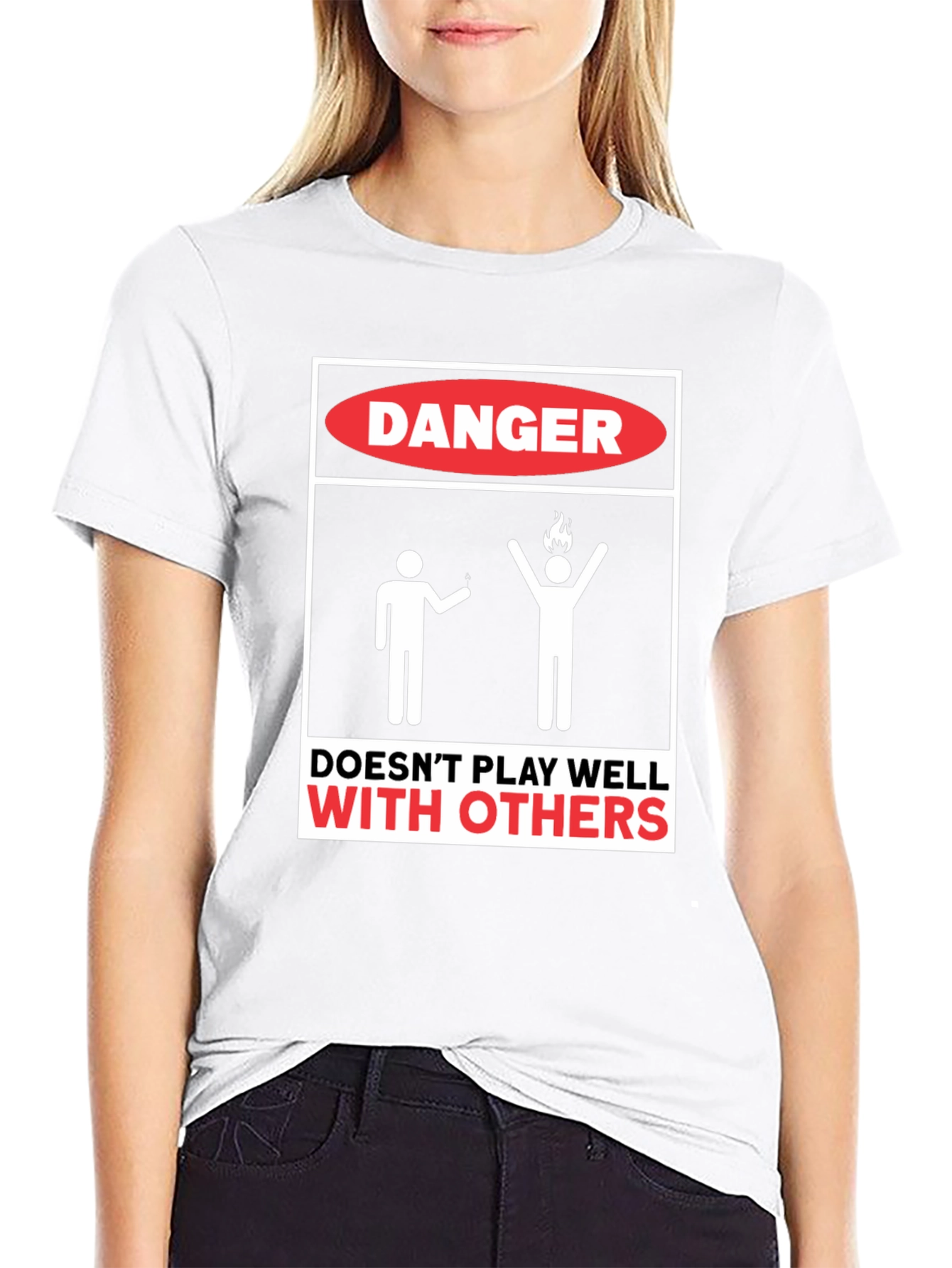 Danger Doesnt Play Well With Others Graphic Tee